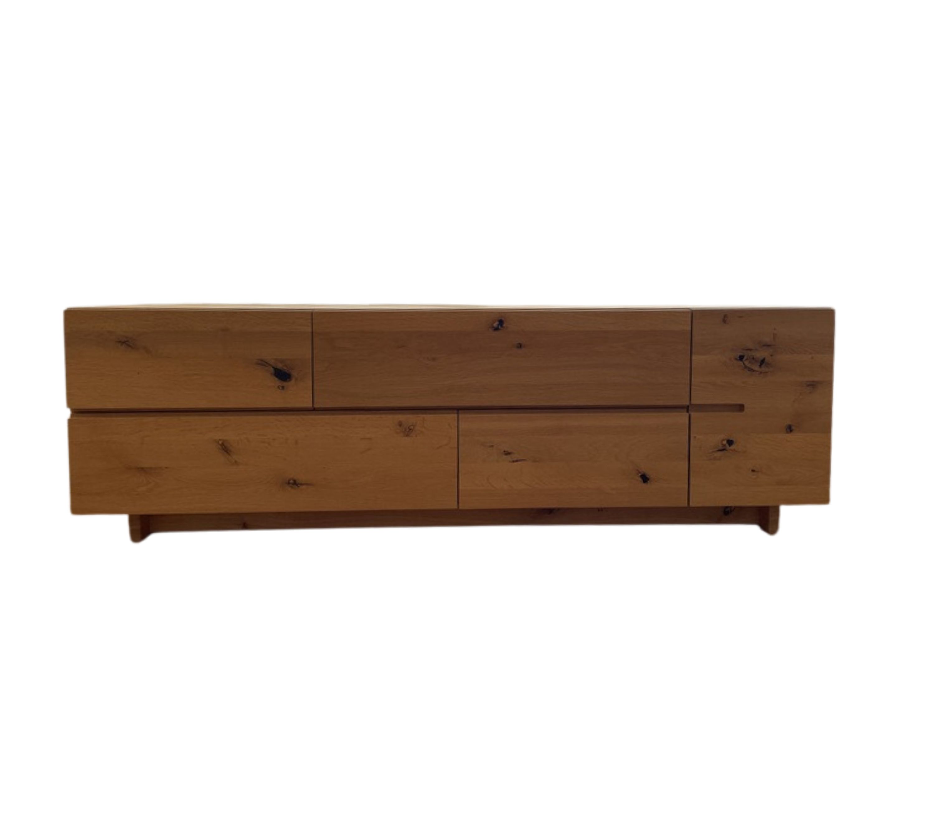Lowboard Eiche Massiv Braun