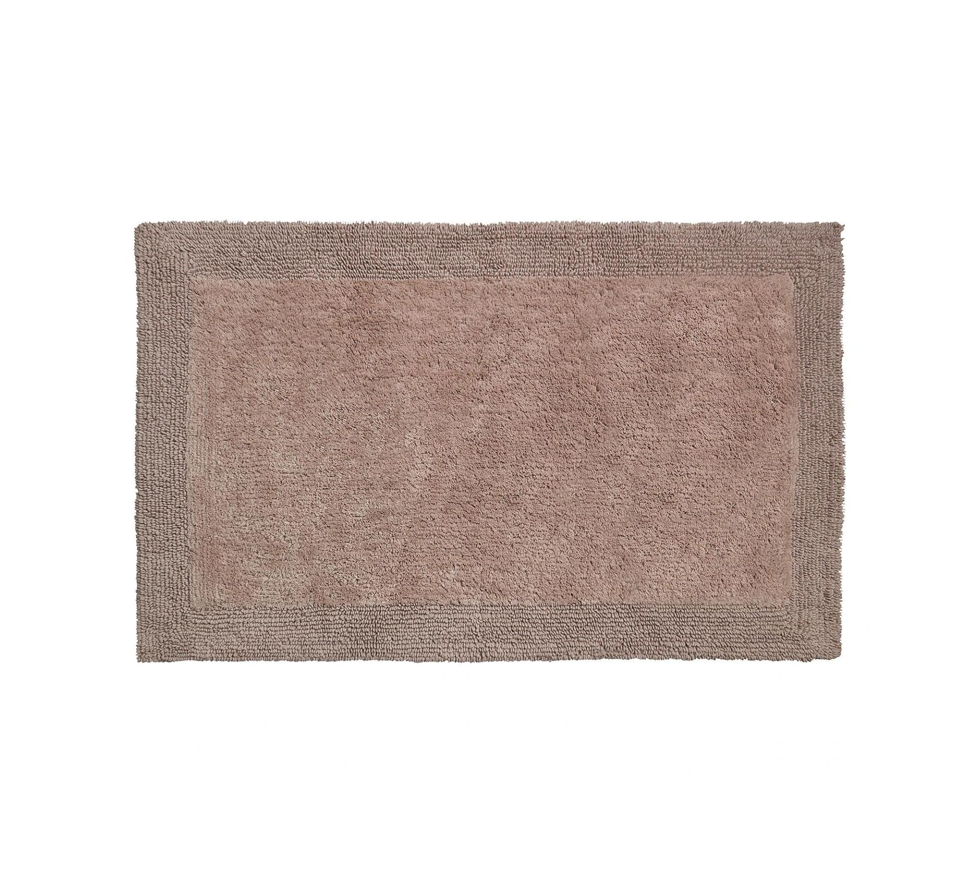 Badematte Webstoff Braun 60 x 100 cm