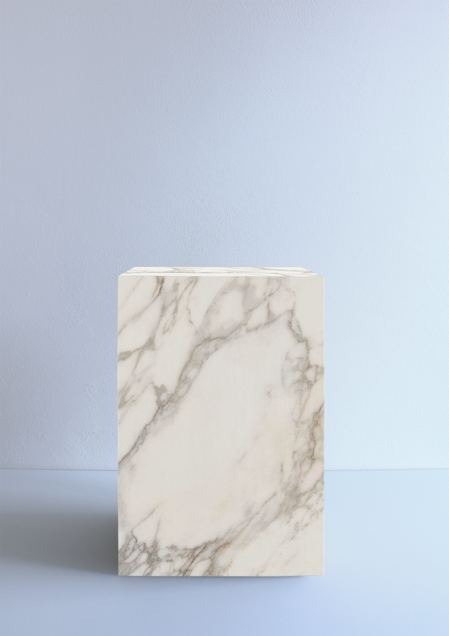 Side table Calacatta marble White