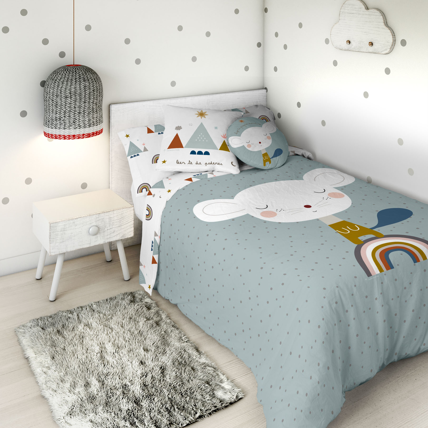 Bettbezug & Kopfkissenbezug  Bettbreite 90cm 100% Baumwolle
