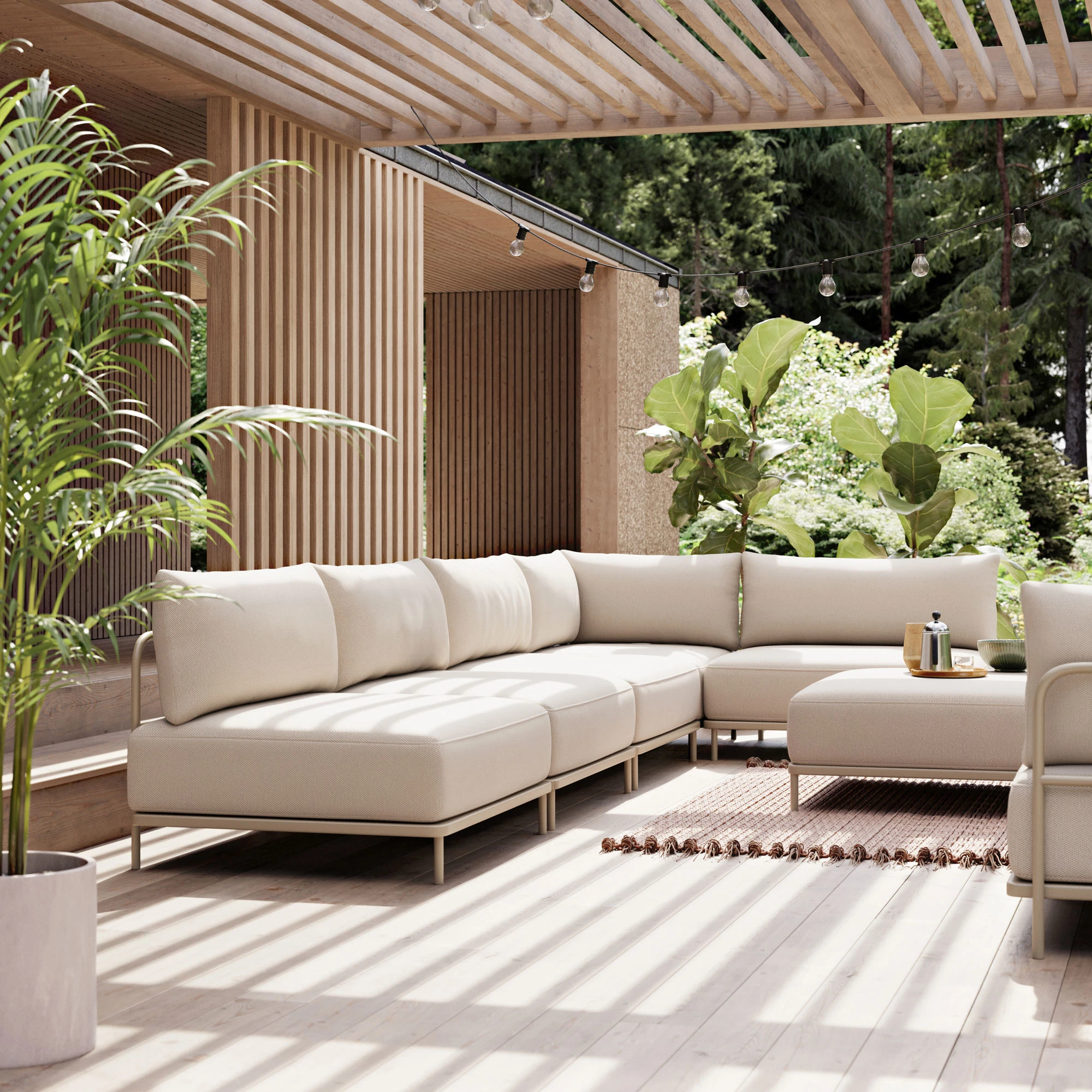 Vincent Outdoor 1-Sitzer Modul Rechts Sandshell