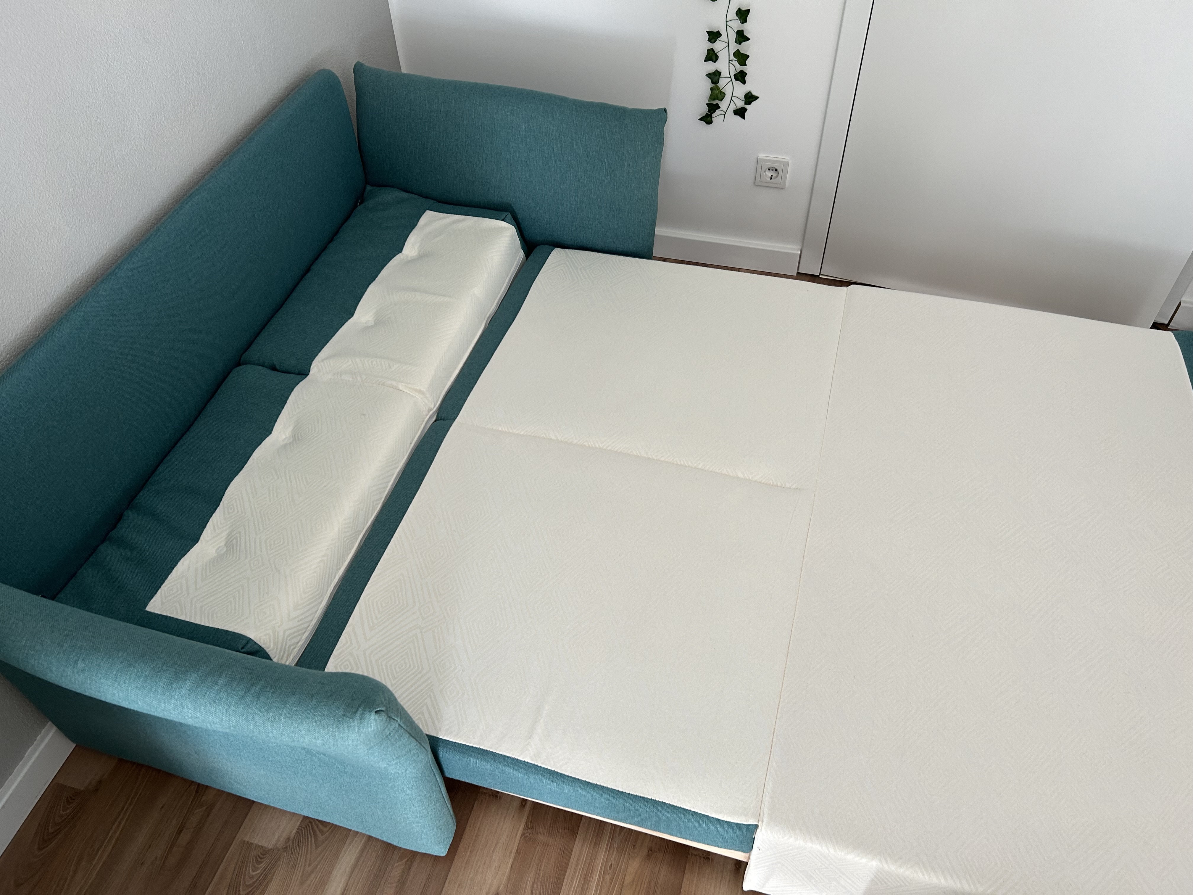 Aufklappbares Sofa Türkis