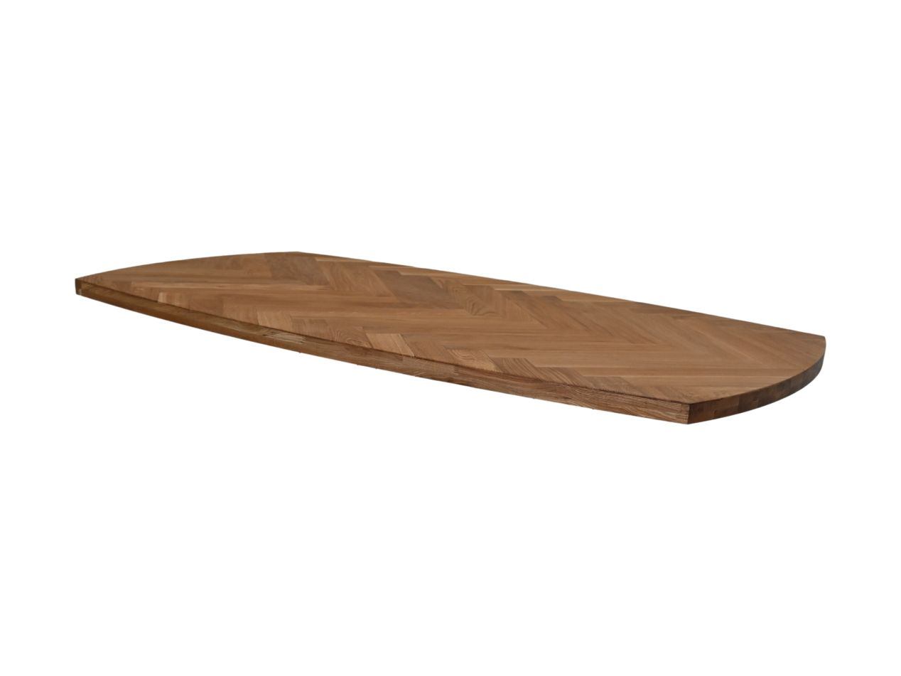 Fishbone Esstischplatte Eiche