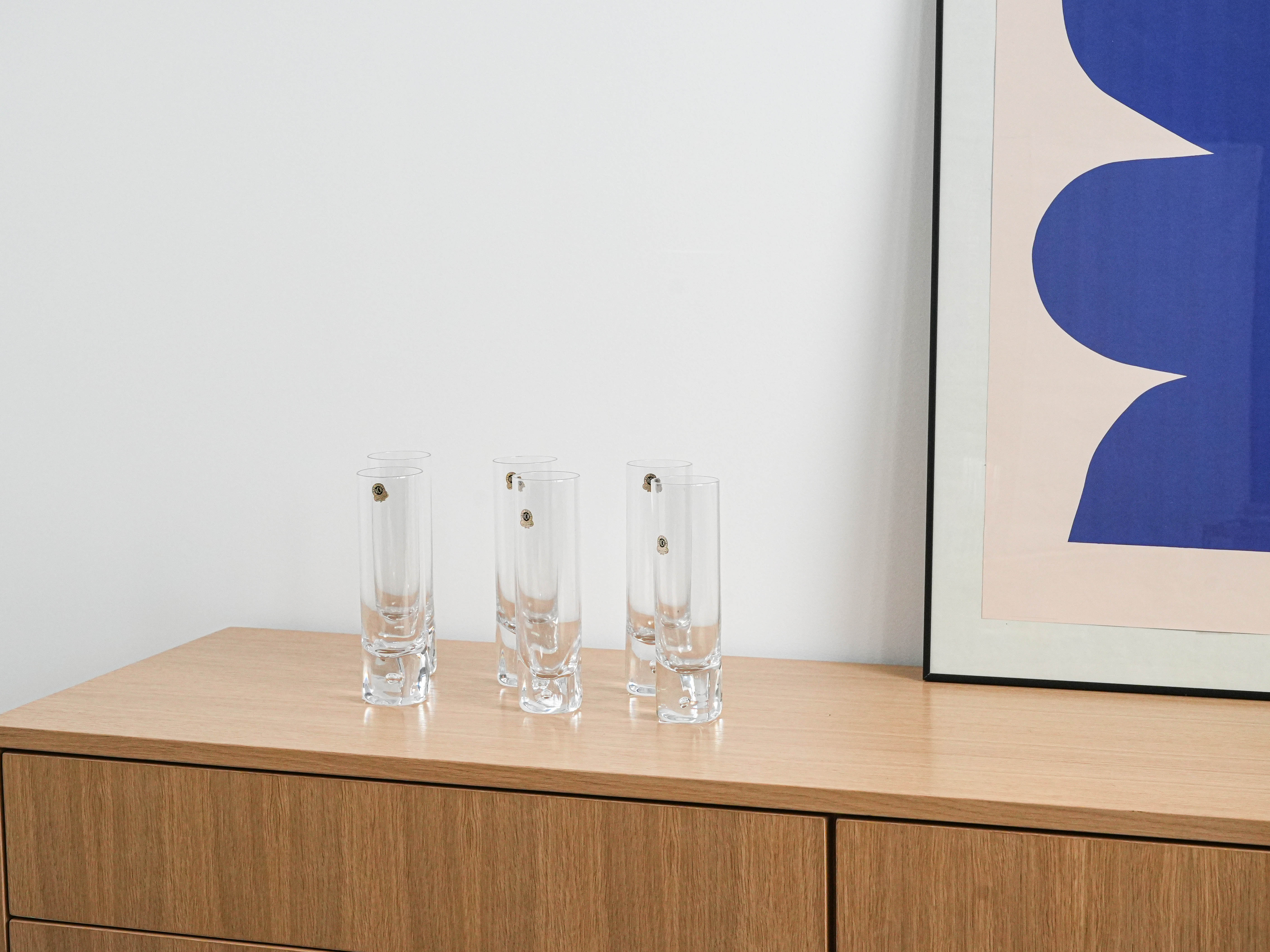 Kristallgläser-Set Transparent 1970er Jahre