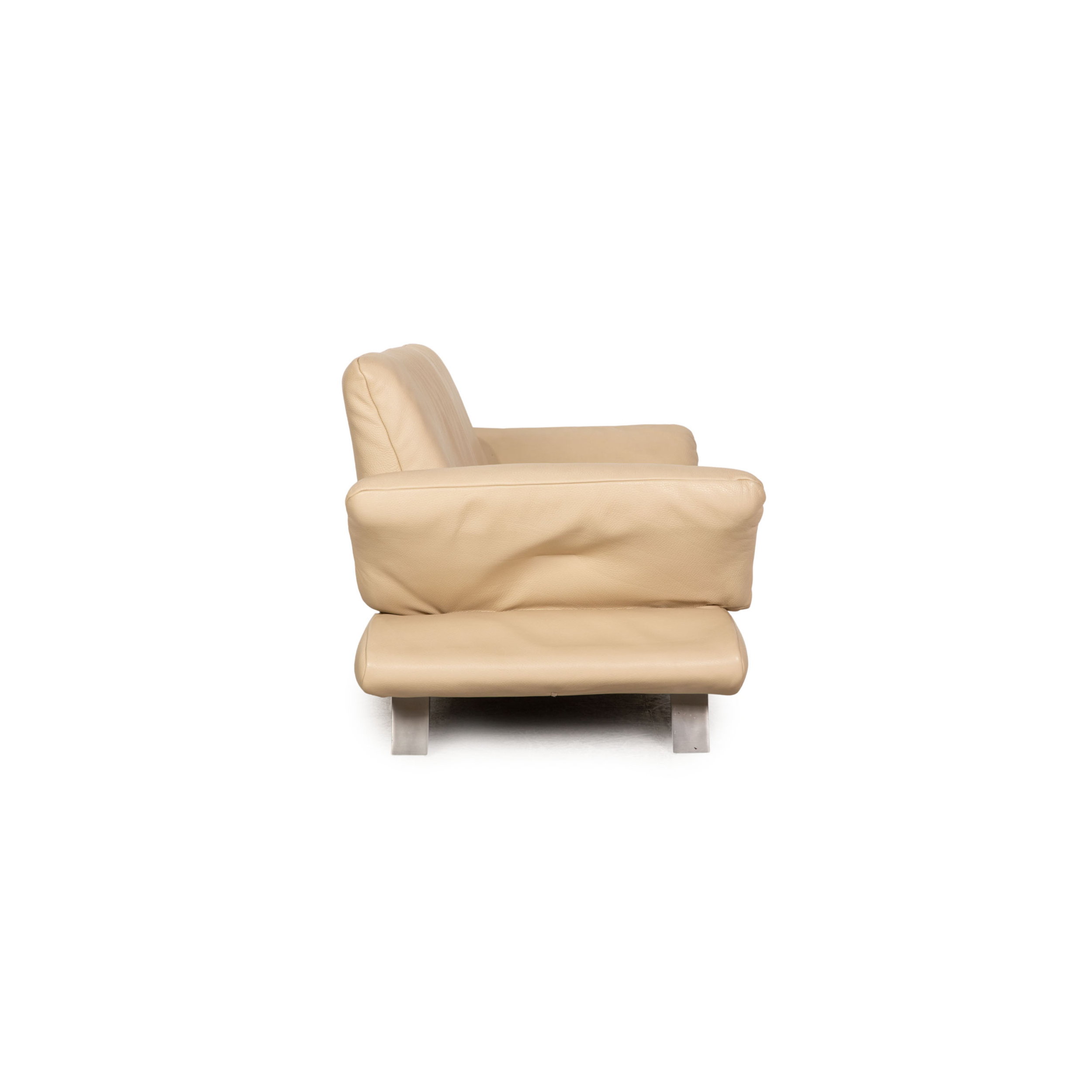 Rossini Schlafsofa Leder Creme 