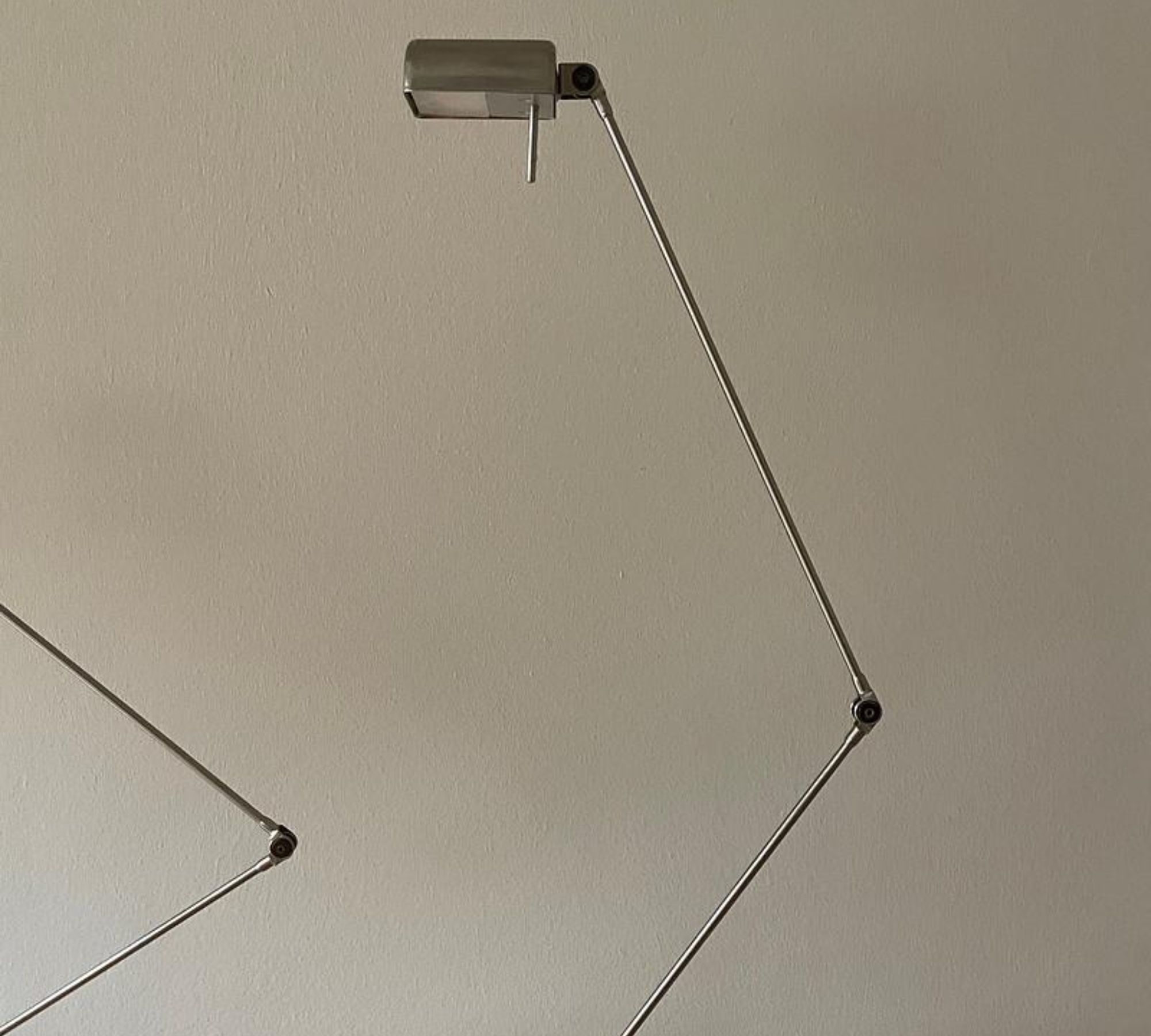 2x Vintage Daphne Tavolo LED Tischleuchte Nickel Silber