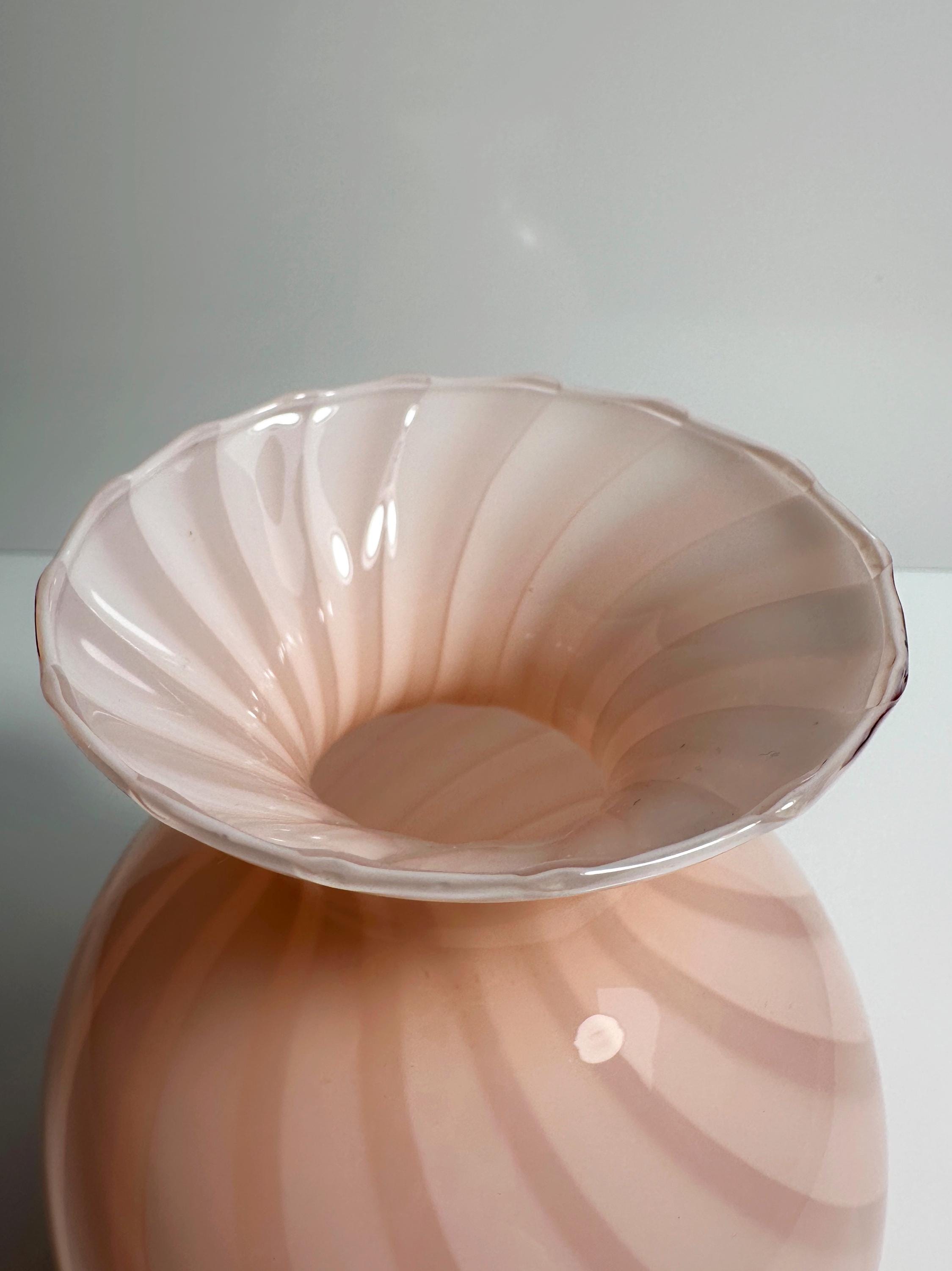 Vintage Vase Muranoglas Rosa 1950s