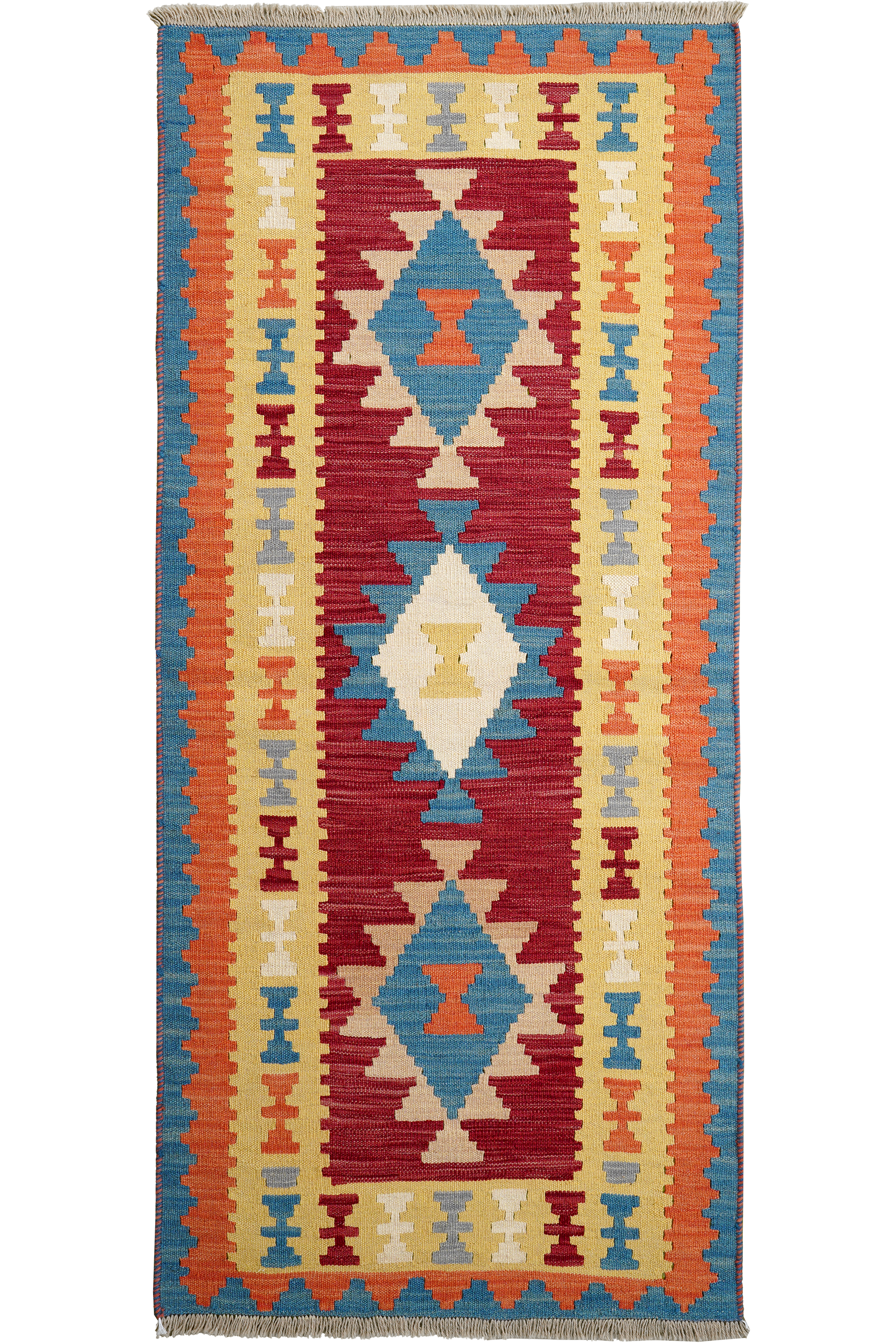 Kelim Gashgai Carpet Wool Multicolored