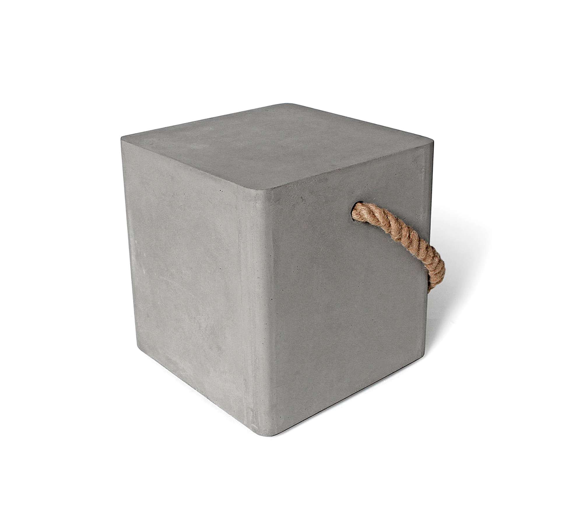 Edge On Wheels Hocker Faserbeton Grau