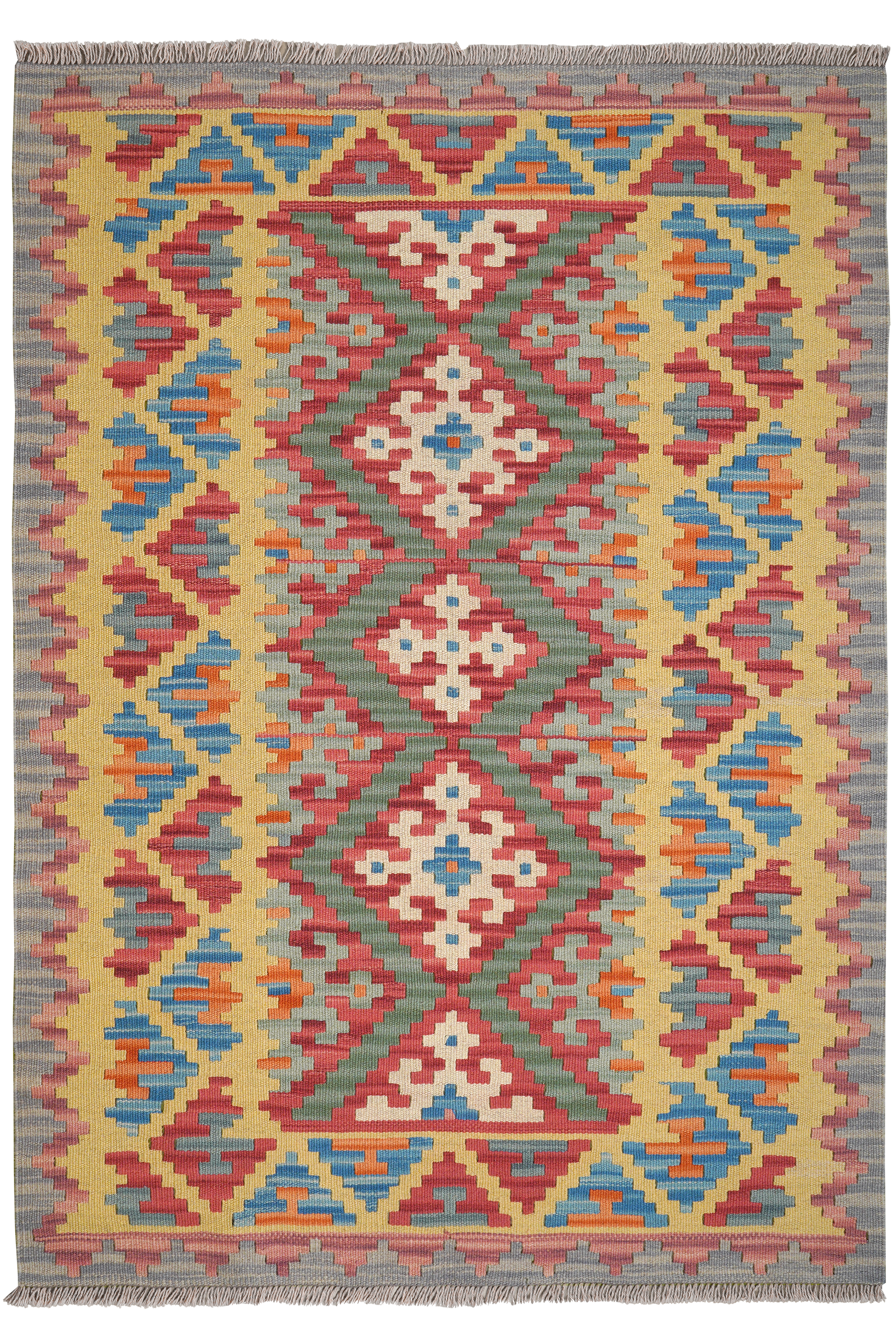 Kelim Gashgai Wool Multicolored