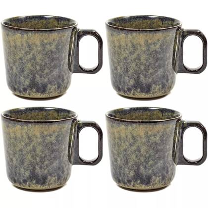 4x Surface Tasse Stein Mehrfarbig