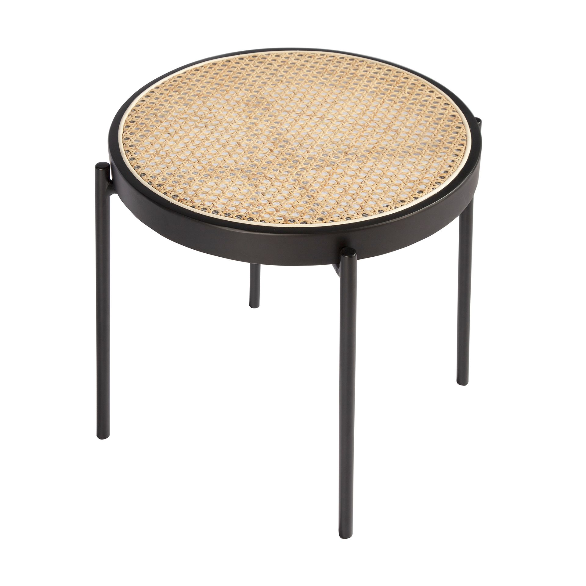 Couchtisch Rattan Edelstahl Braun