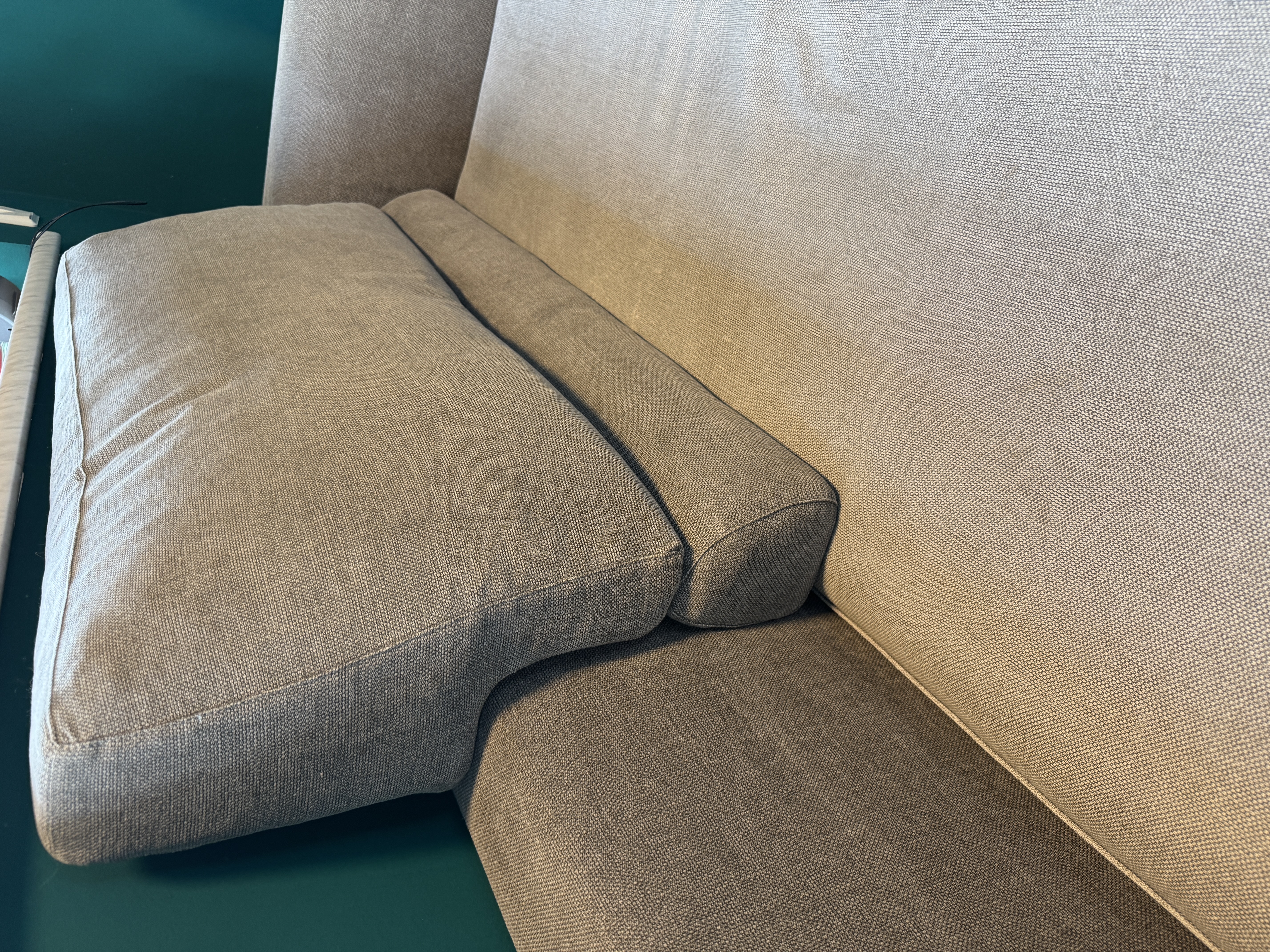 Frigerio armchairs and sofas with ottoman Grey