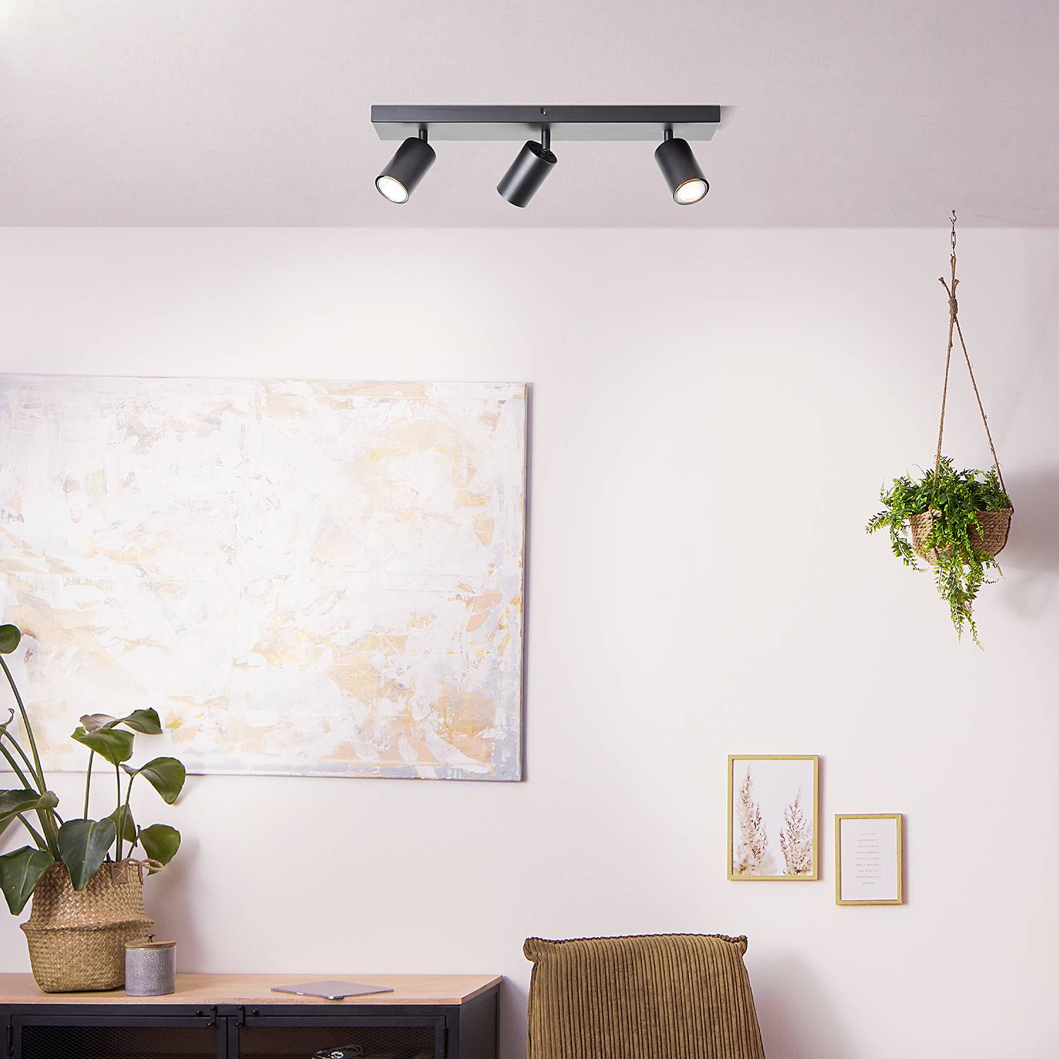 Jello LED-Deckenleuchte 3-Flammig Eisen