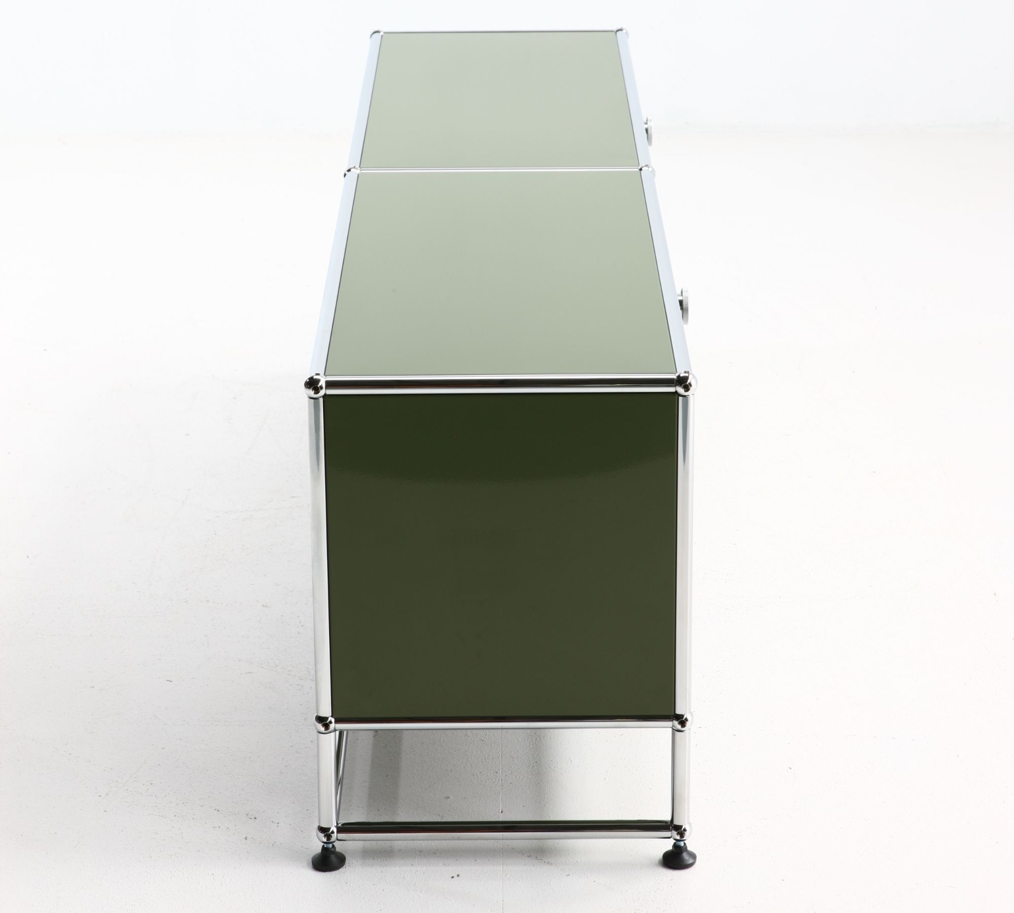 Lowboard 2x1 Mit 2 Schubladen Olivgrün 