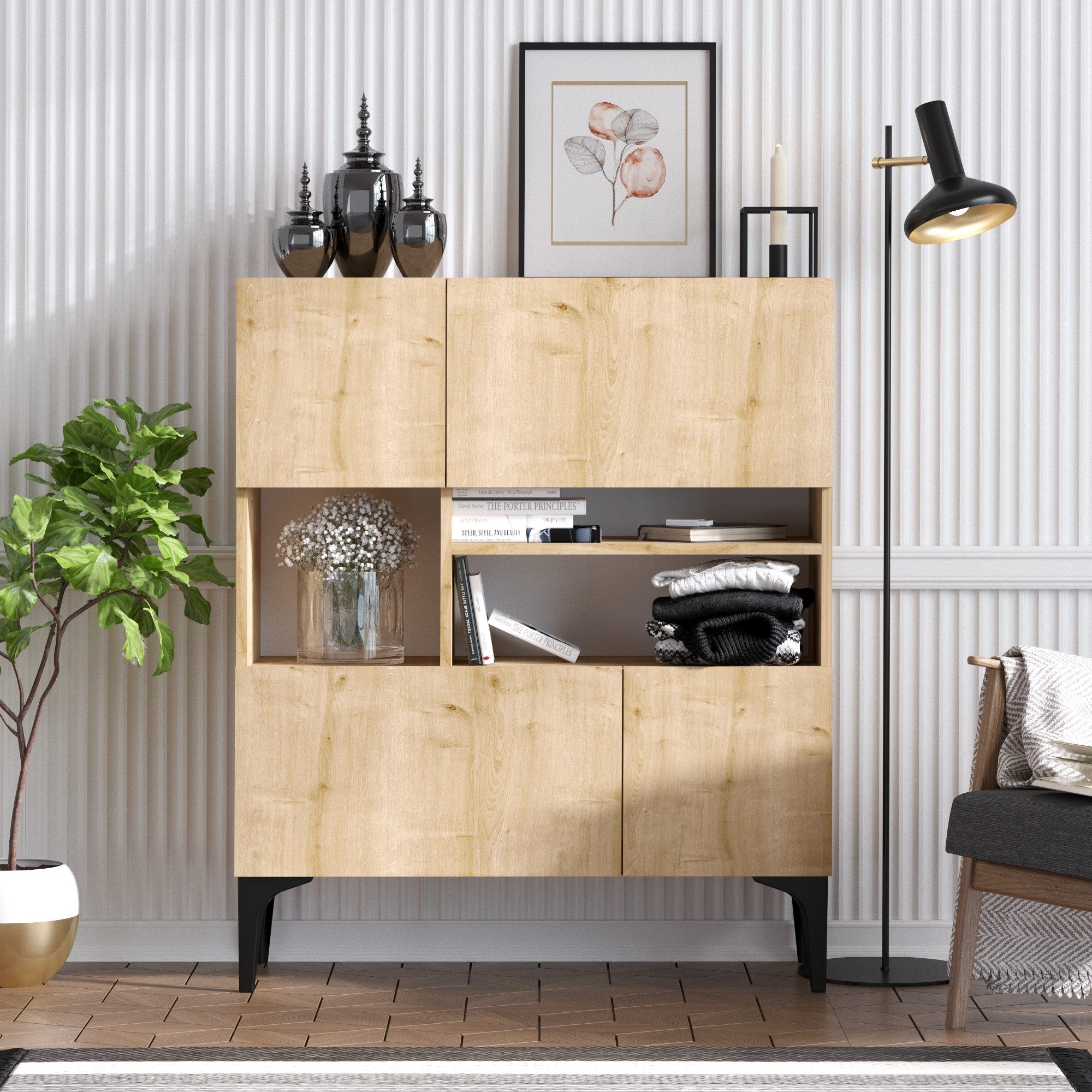 Krista Console Wood Veneer