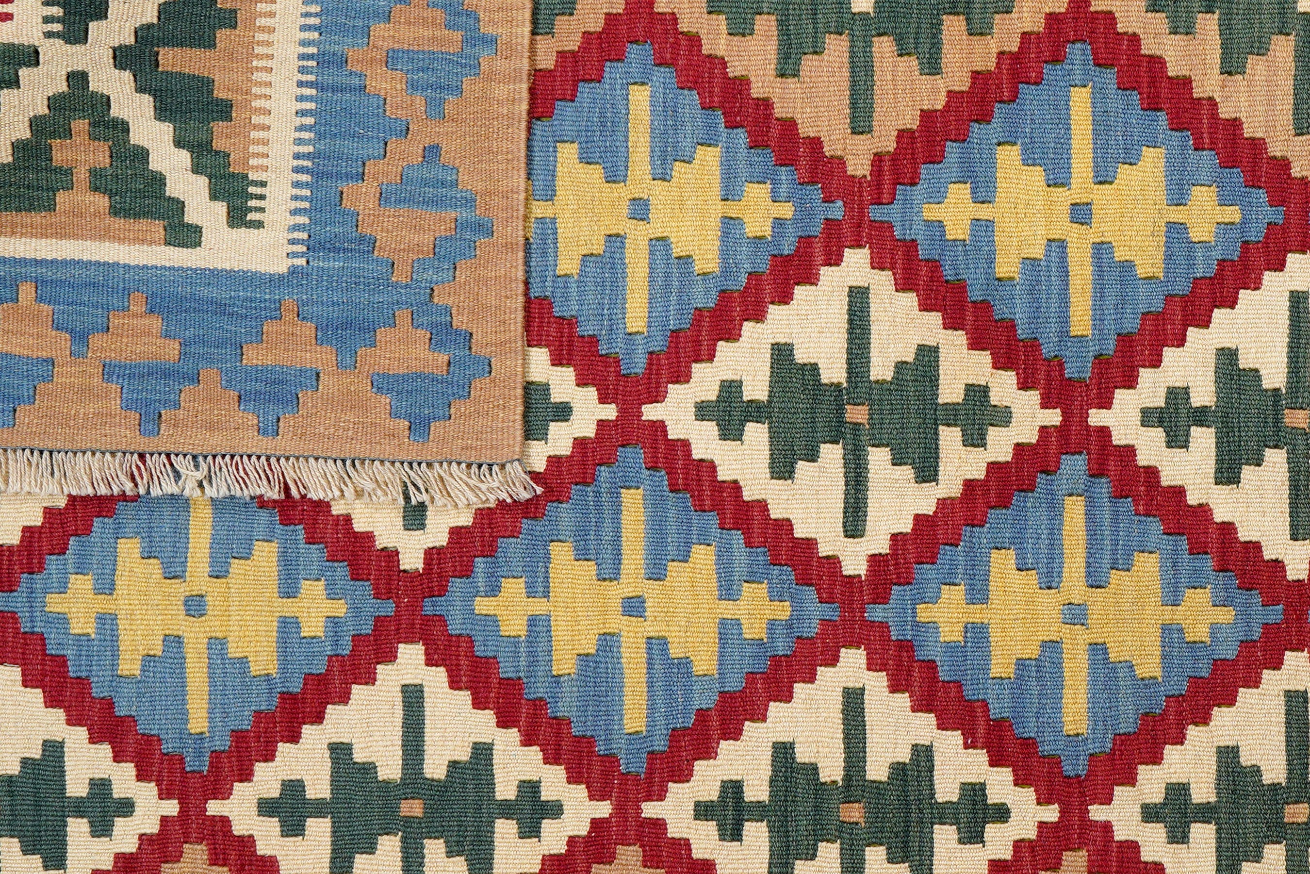 Kelim Gashgai Teppich Wolle Mehrfarbig