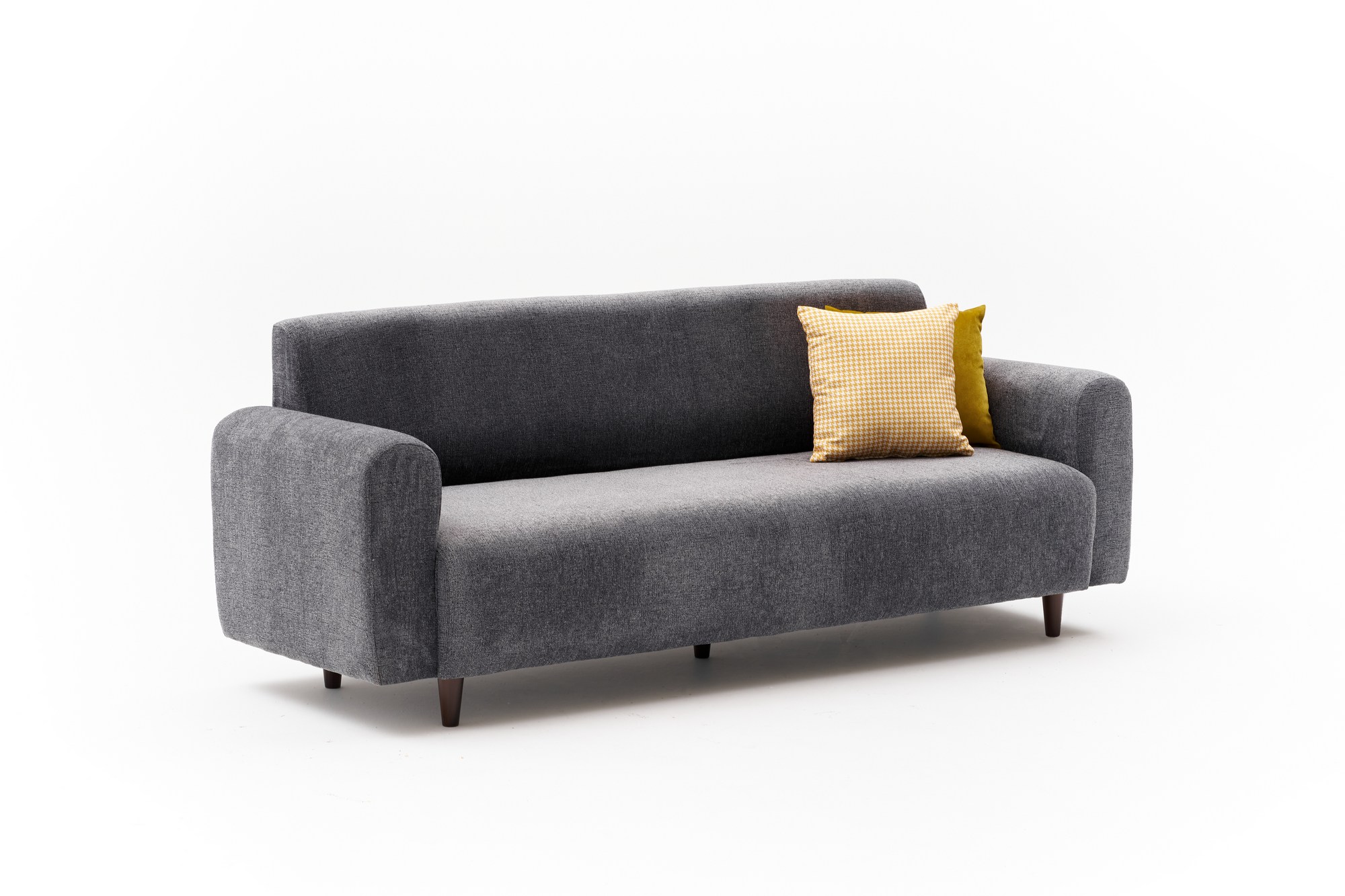 Noya Sofa 3-Sitzer Chenille Grau