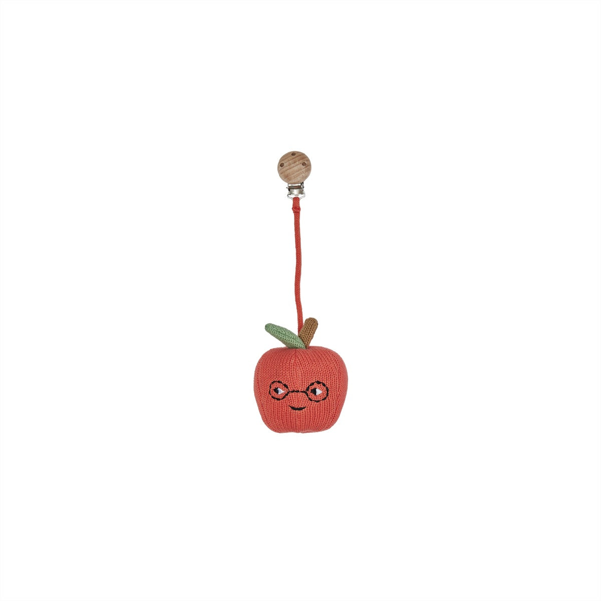Yummy Apple Kinderwagen-Clip Rot