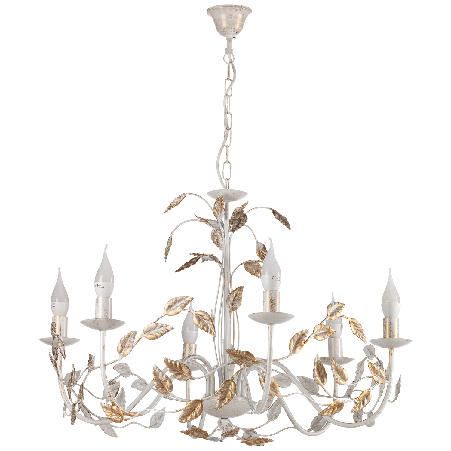Collana Chandelier 6-light Iron White