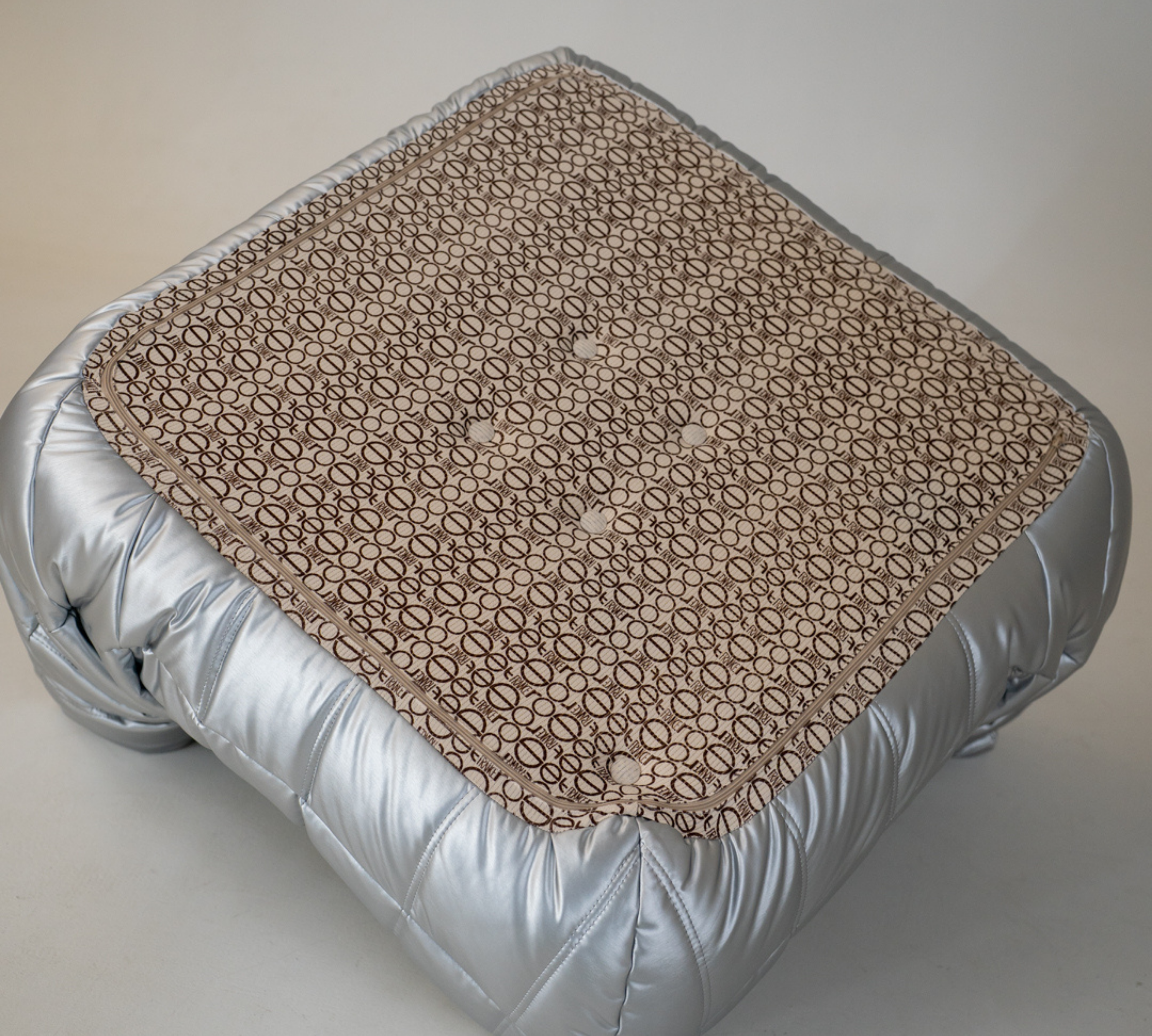 Set Lounge Togo 5 pz. ecopelle grigio spazio