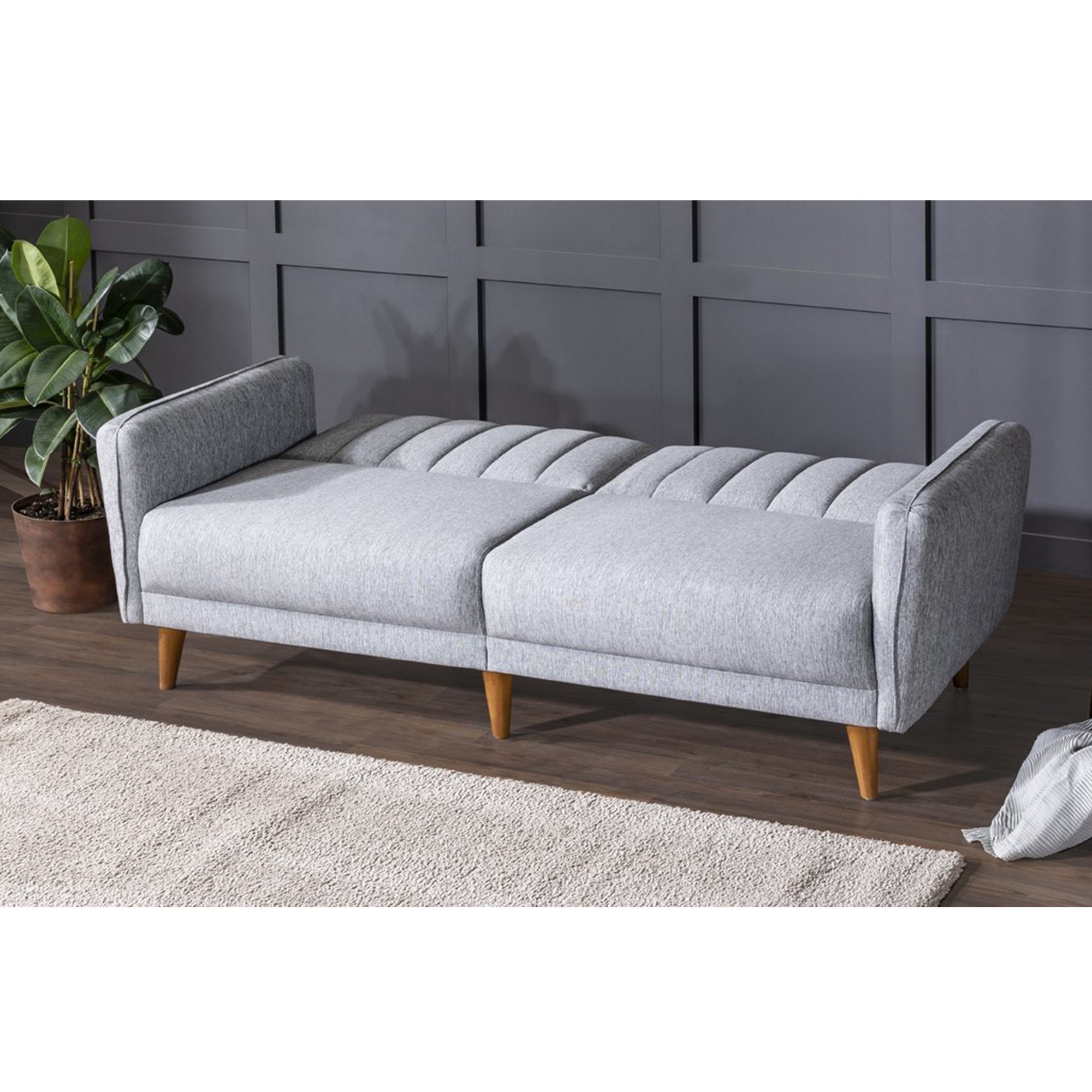 Aqua Schlafsofa 3-Sitzer Grau