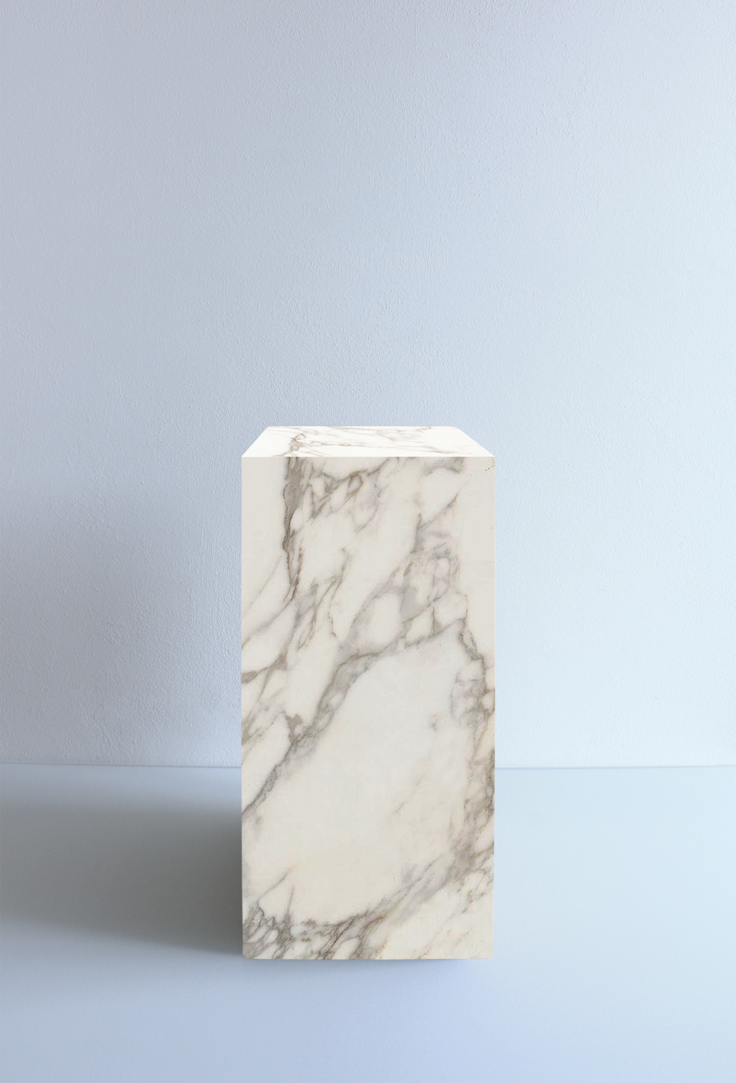 Side table Calacatta marble White