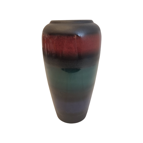 Vintage Vase Keramik Mehrfarbig