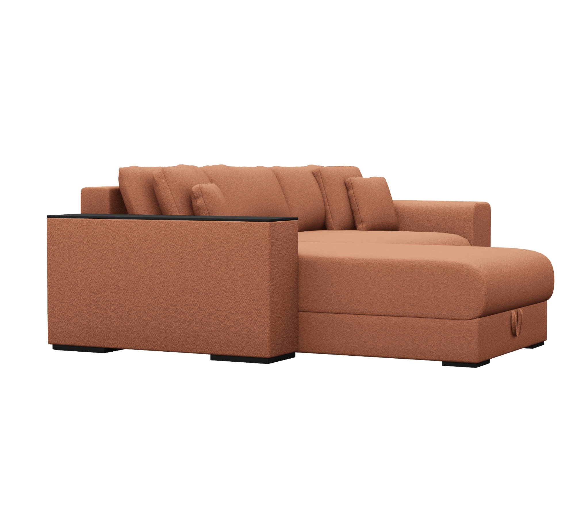 Björnen Schlafsofa Récamiere Links Baloo Rost 2078