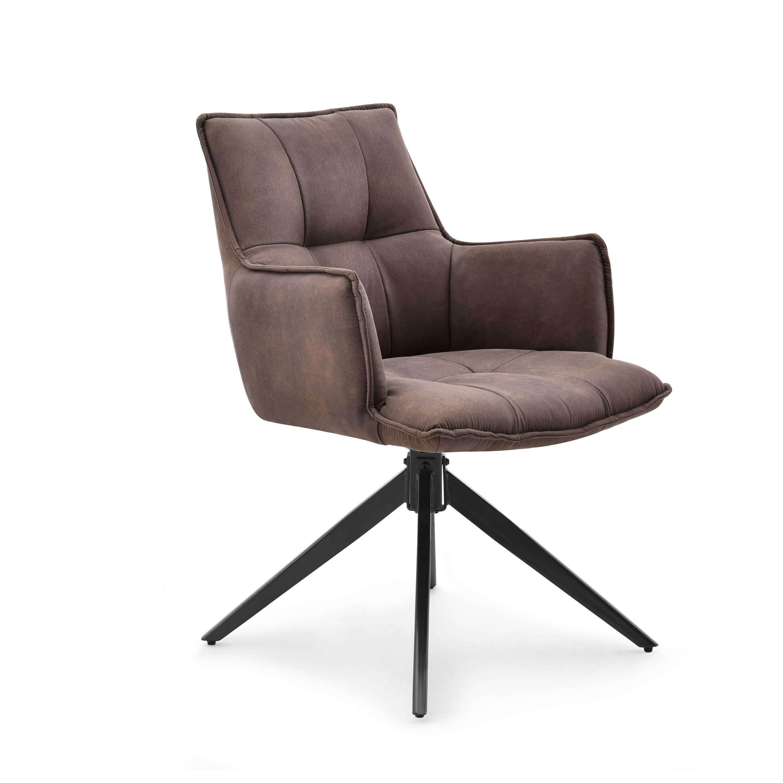 Tavaro Dining Chair Fabric Brown