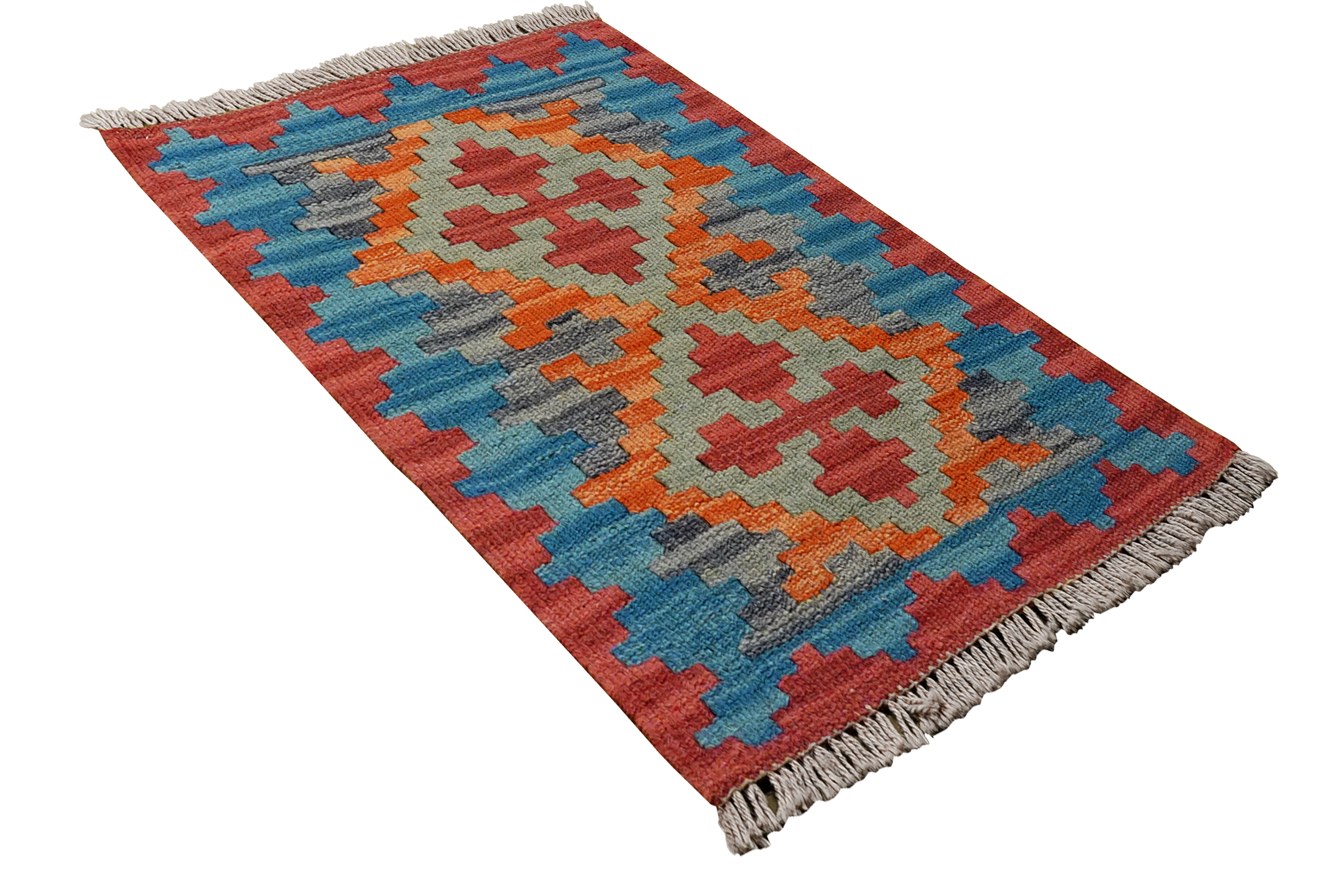 Kilim Gashgai Teppich Wolle Mehrfarbig