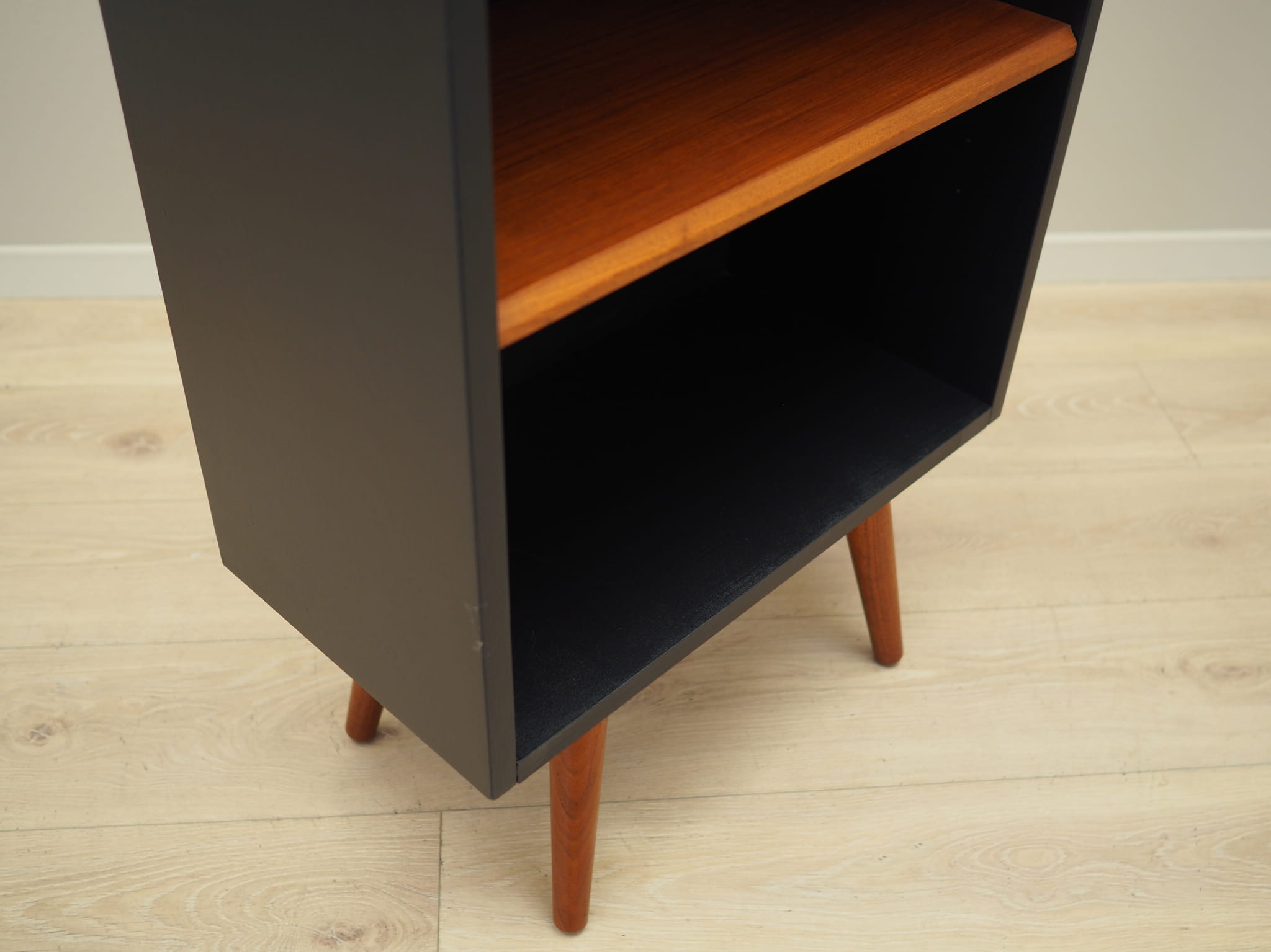 Vintage Bücherregal Teakholz Braun 1970er Jahre