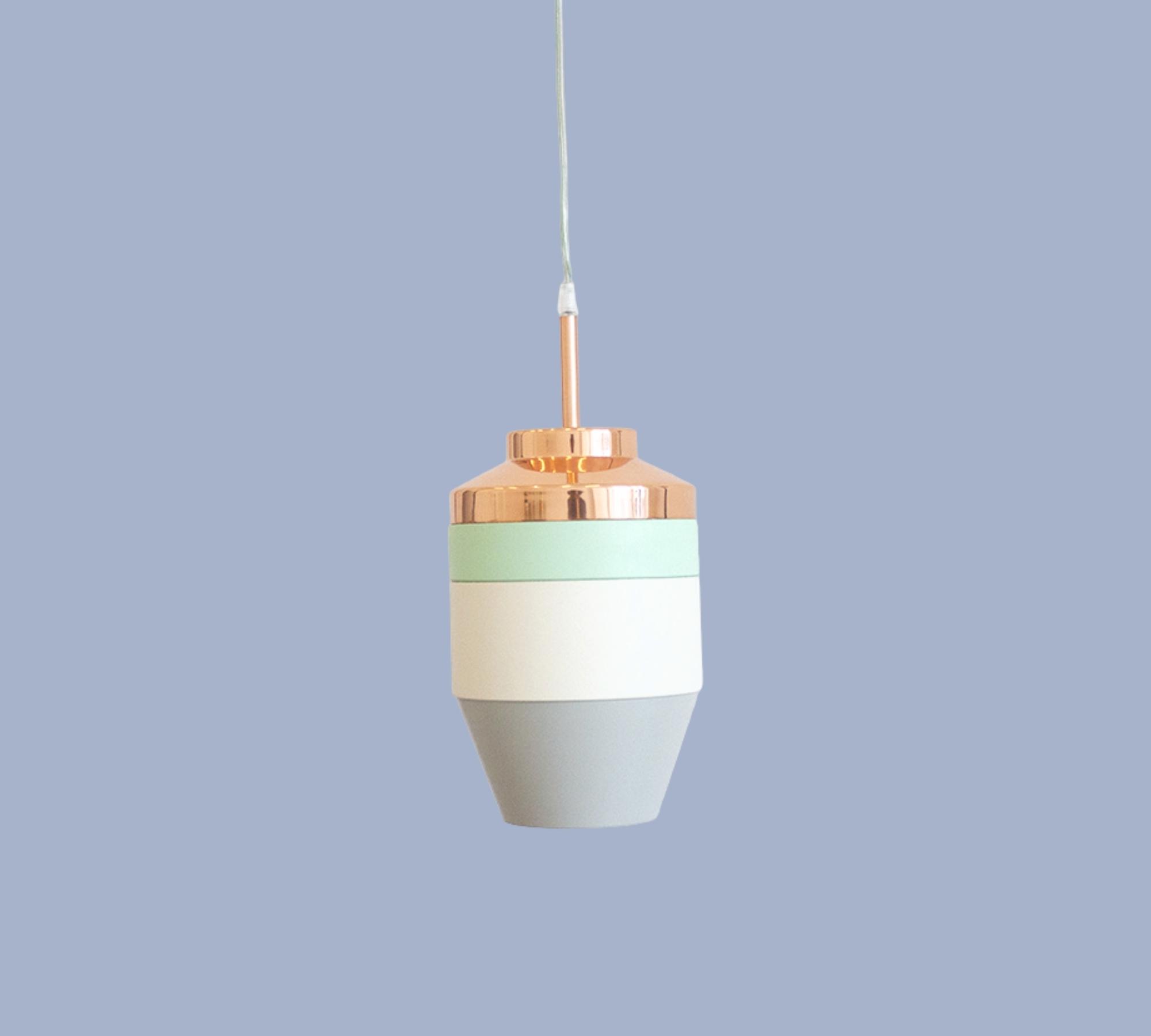 Rohan Pendant Light Cream / Bronze