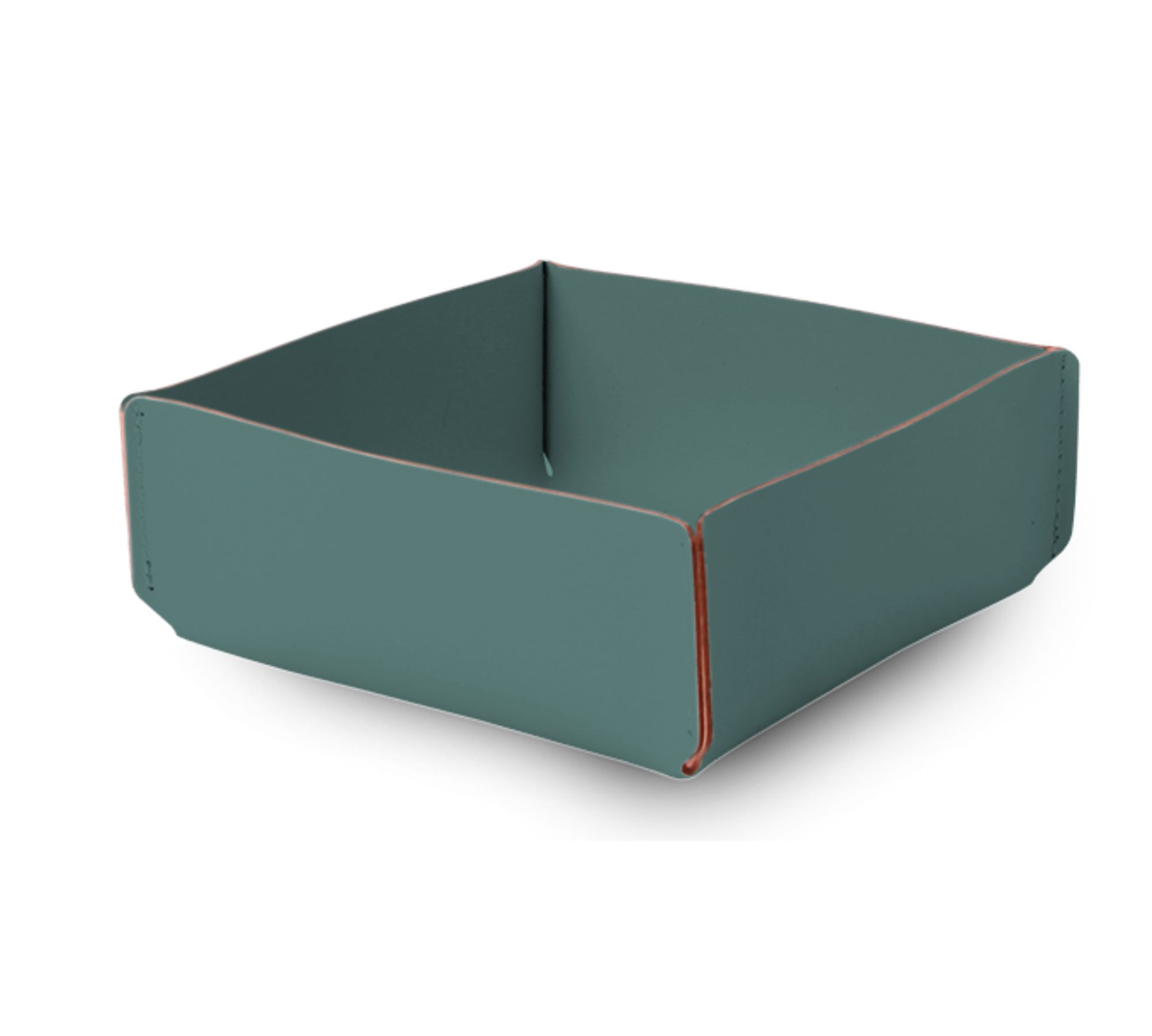 Korb S 100% Recyceltes Leder Eukalyptus