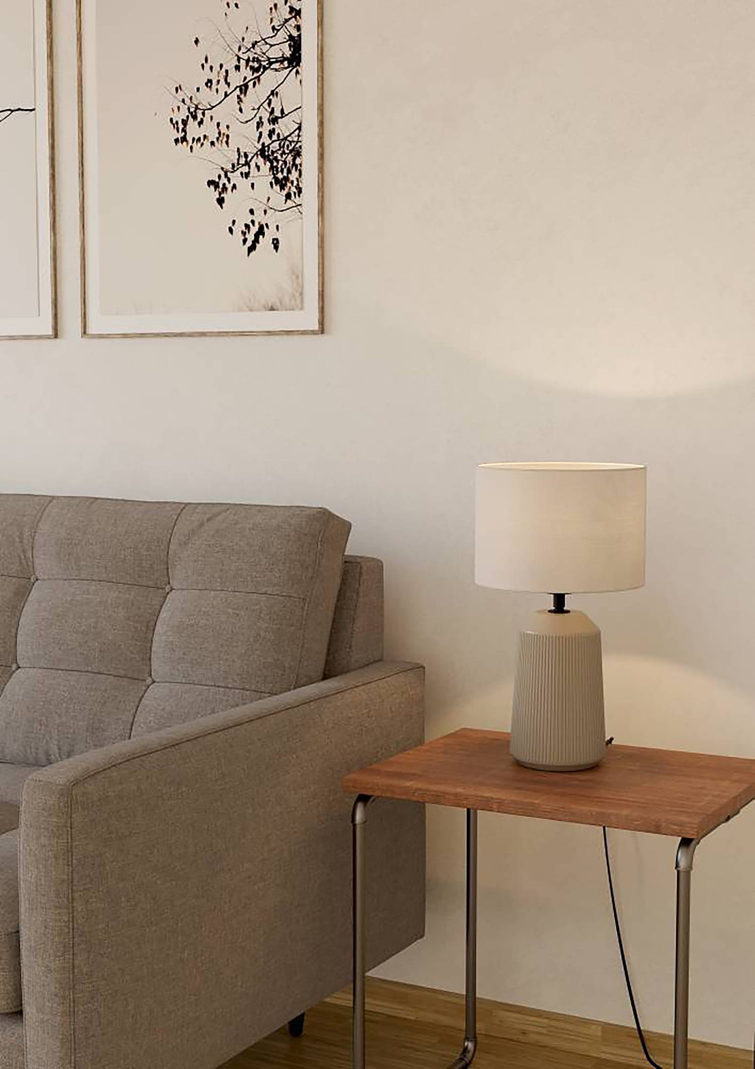 Table lamp Capalbio Ceramic Light Grey