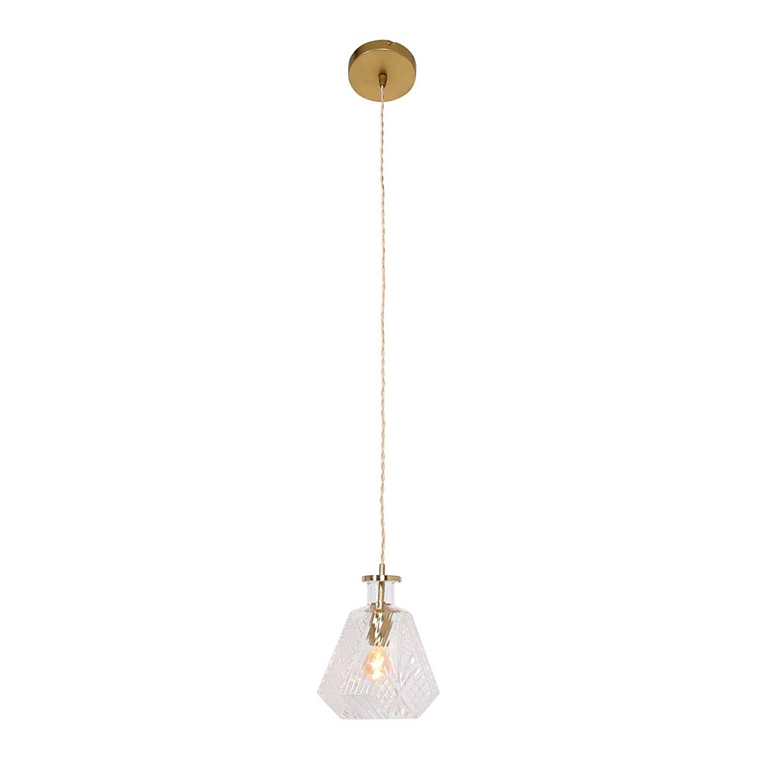 Grazioglass Pendelleuchte Aluminium Glas 1-flammig