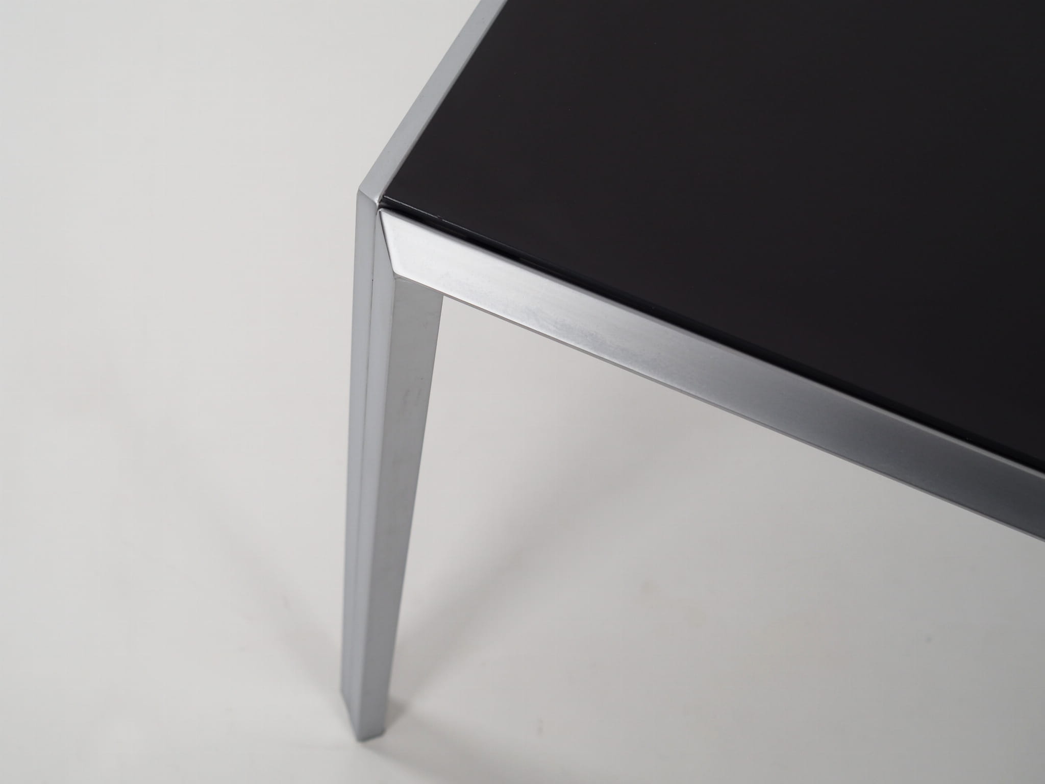 Vintage Table Aluminum Grey 1980s