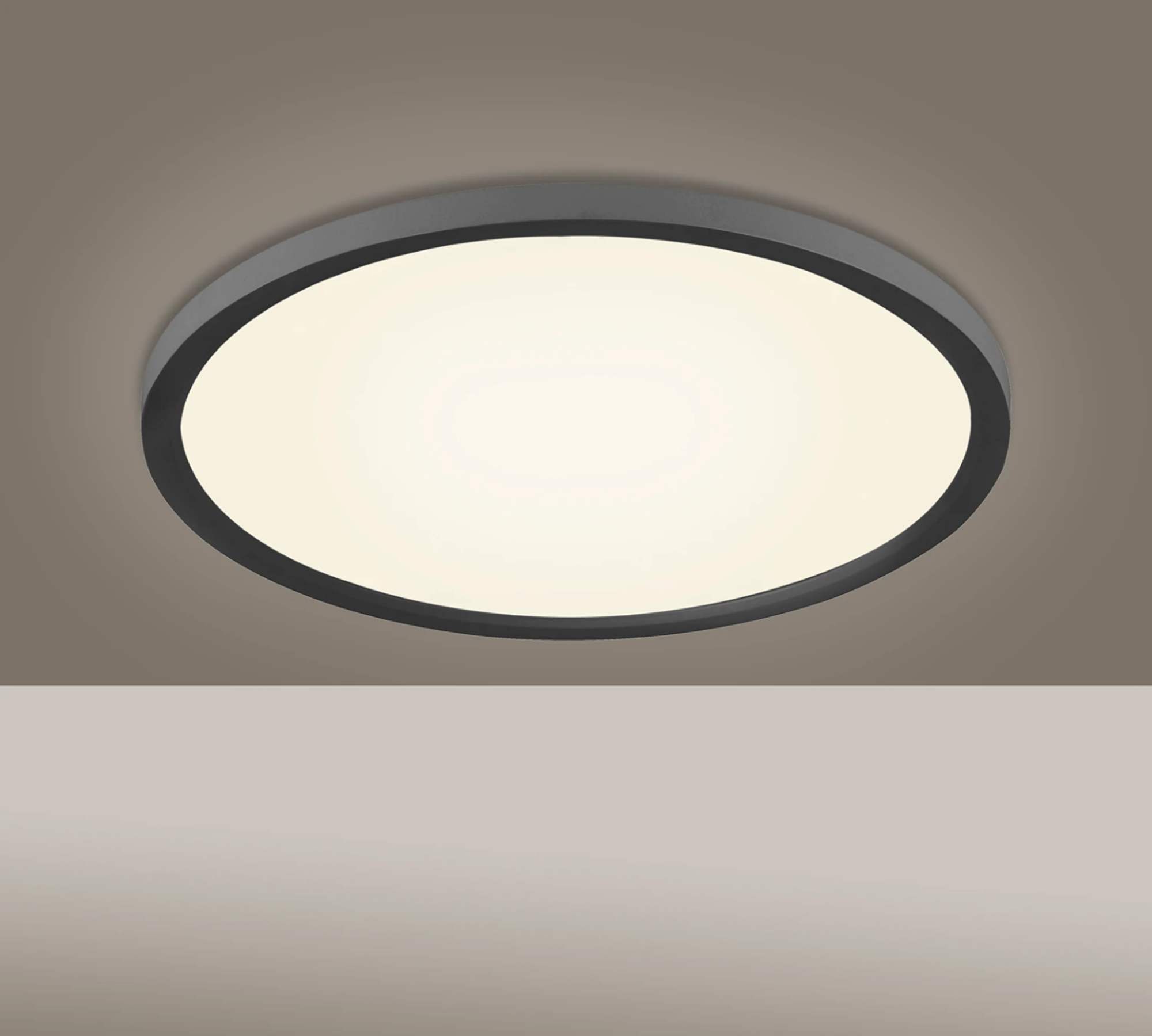 LED Ceiling light Flat V 1-light Acrylic glass