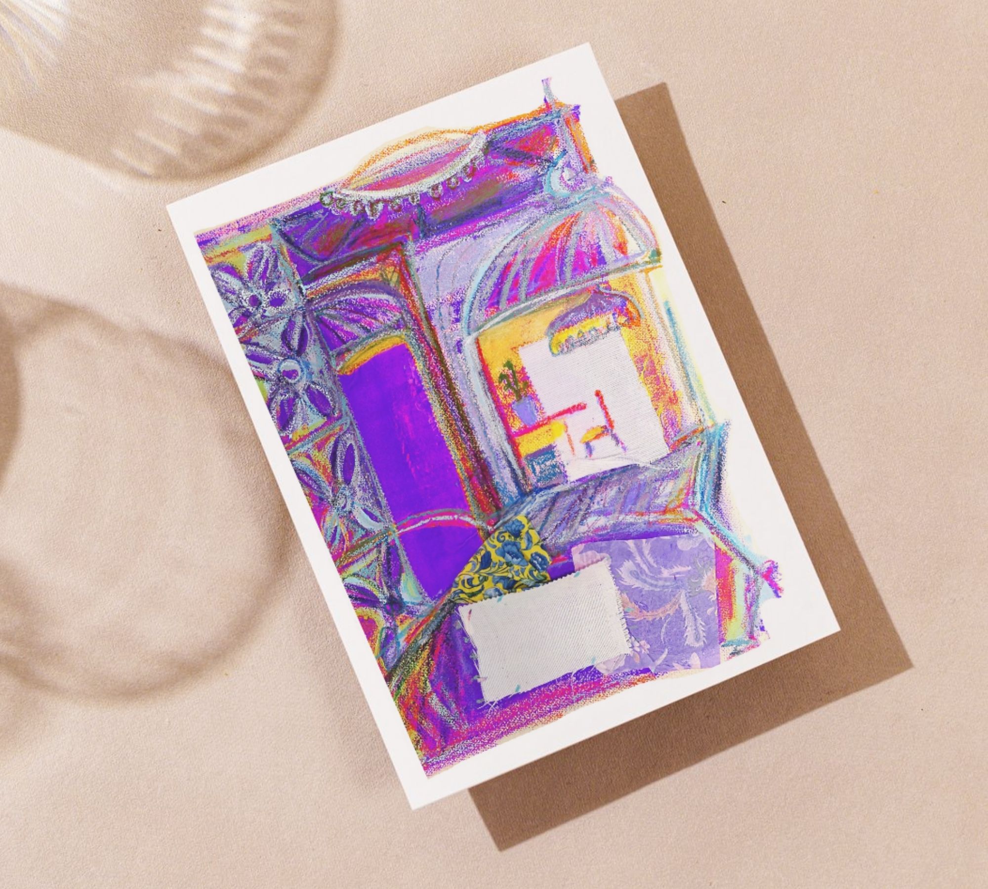 The Riad hallway Art print Multicolor