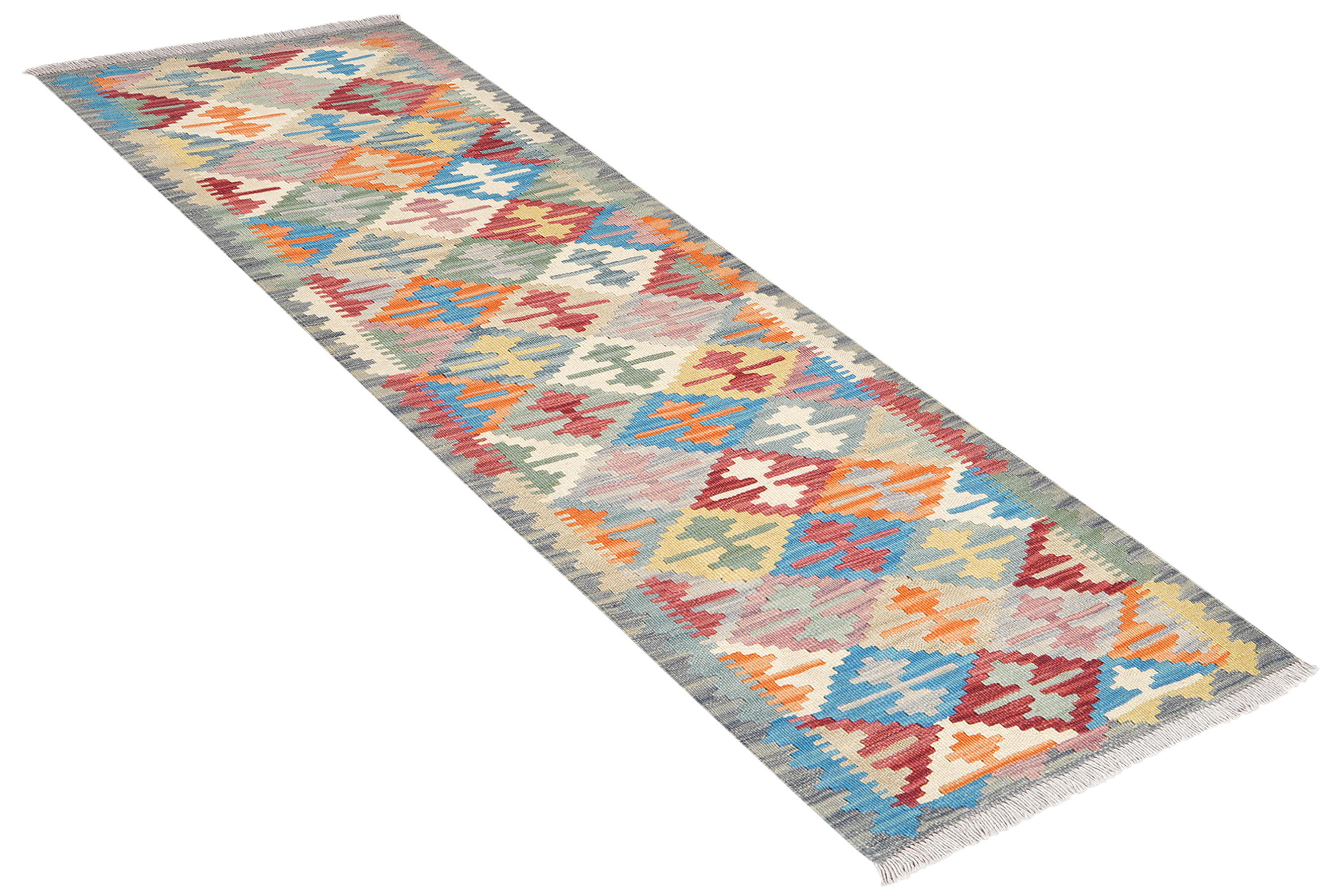 Kelim Gashgai Carpet Wool Multicolored