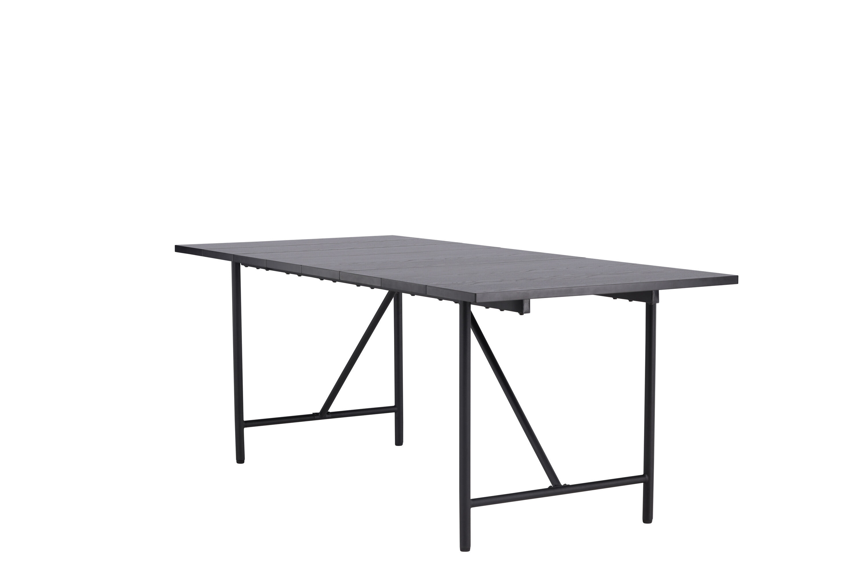 Astrid  Esstisch  MDF Furnier  Mattschwarz  200×75cm