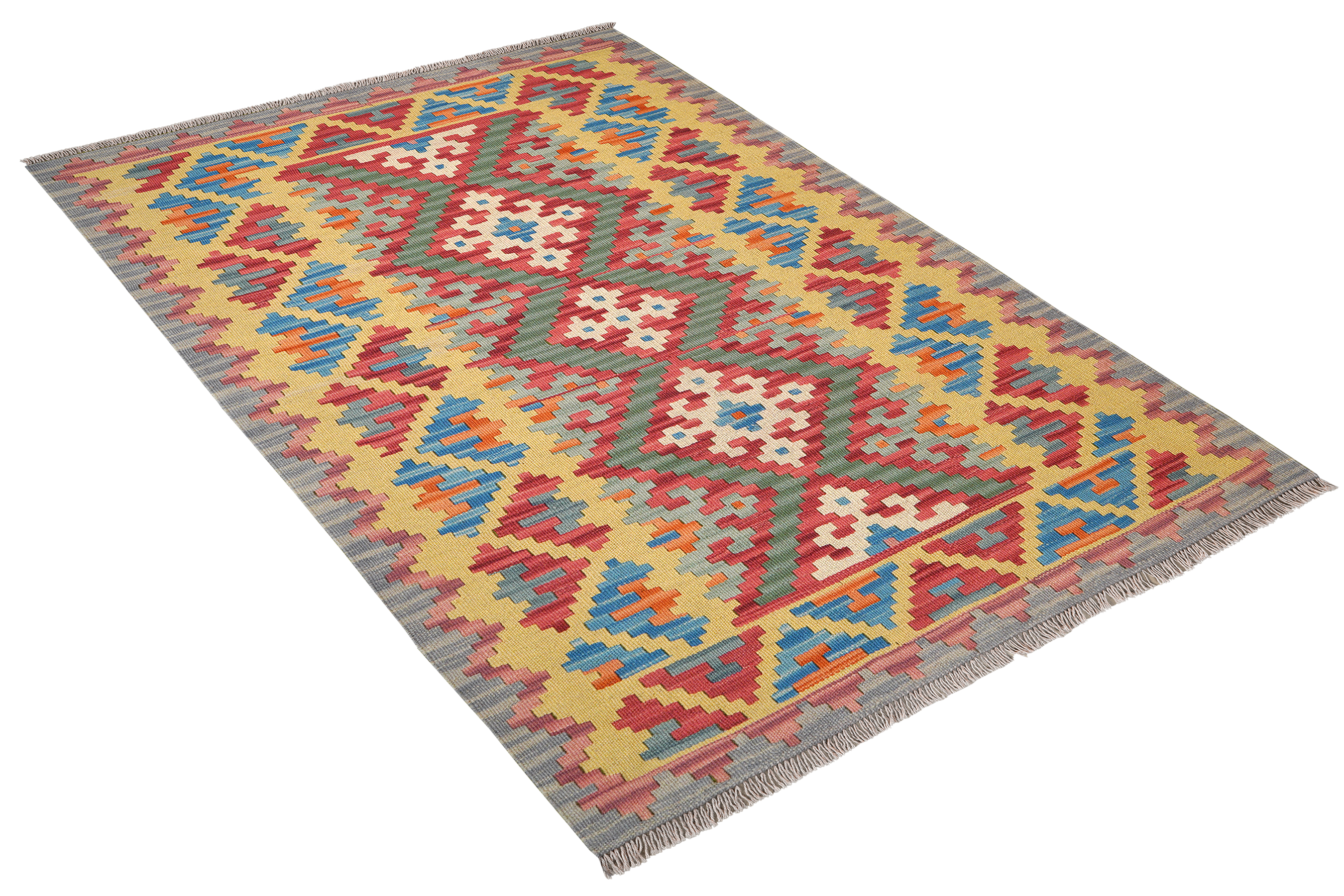 Kelim Gashgai Wool Multicolored