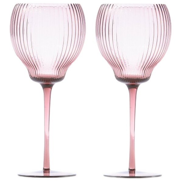 2x Pum Weingläser Glas Lila