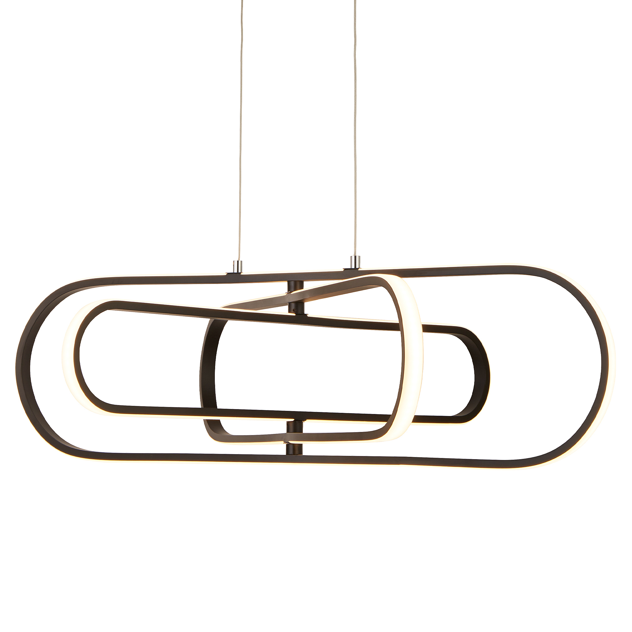 Pendant lamp Clip Steel Silicone Black