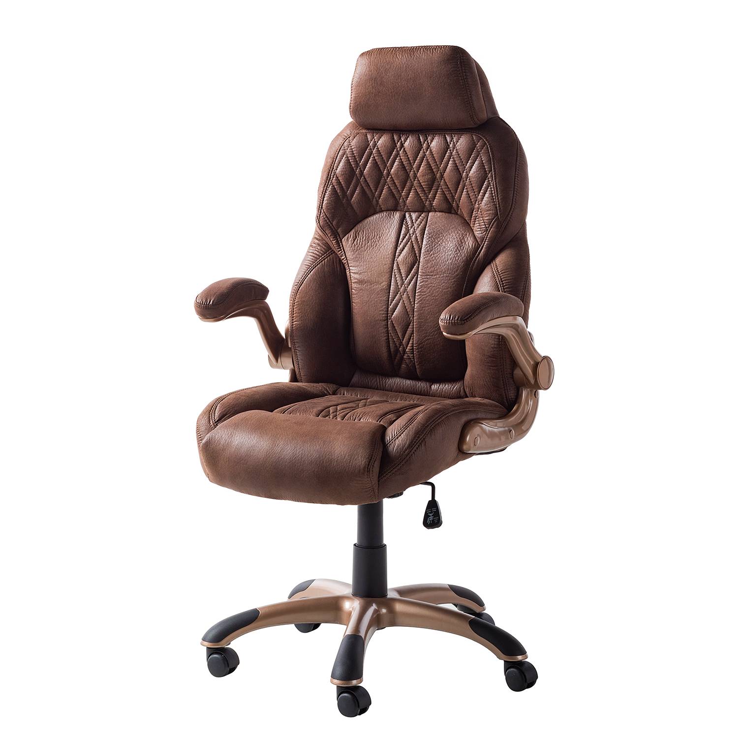 Chefsessel Baylor XXL Microfaser Kupfer Braun 