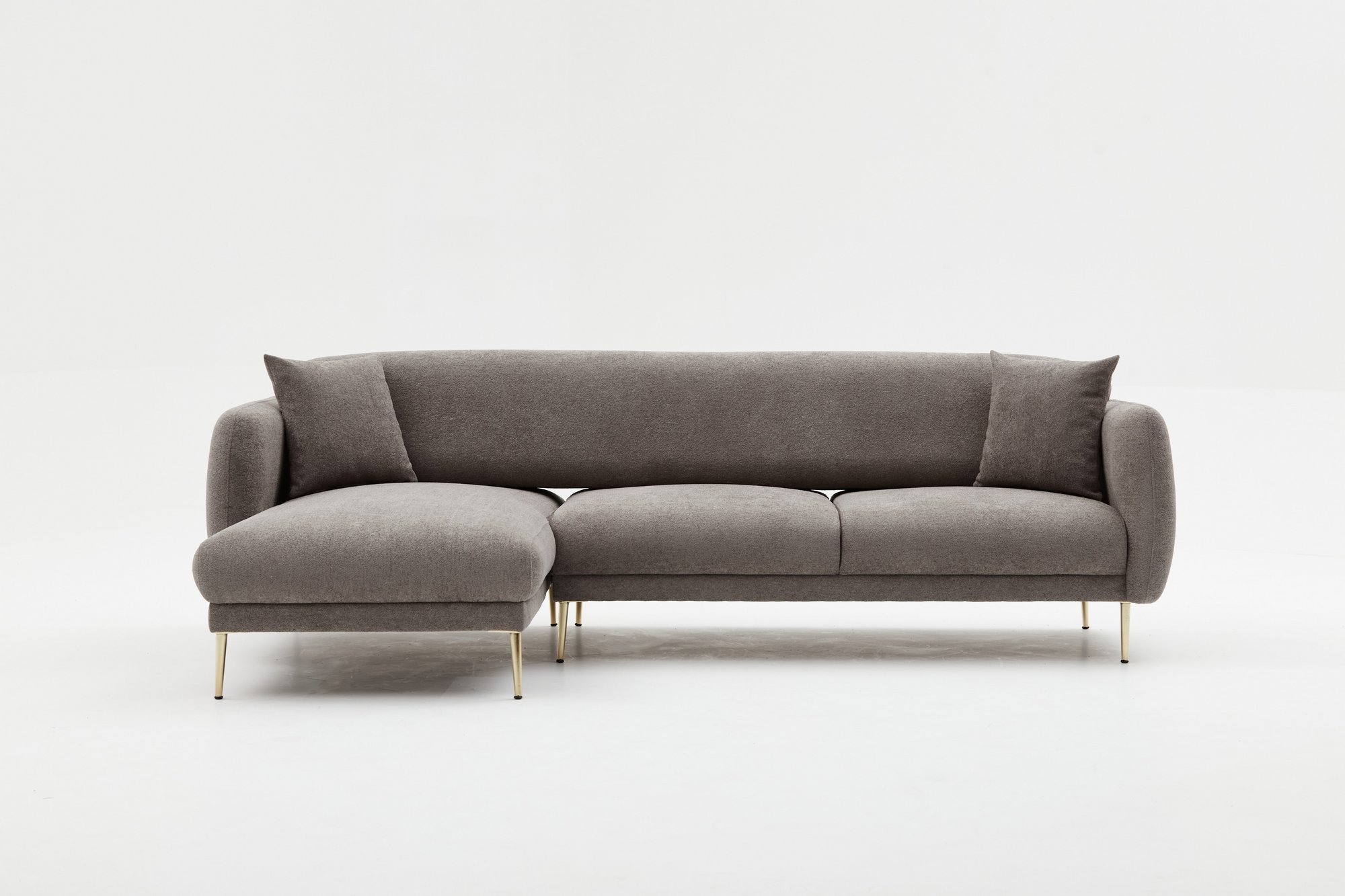 Simena Sofa Récamiere Links Grau