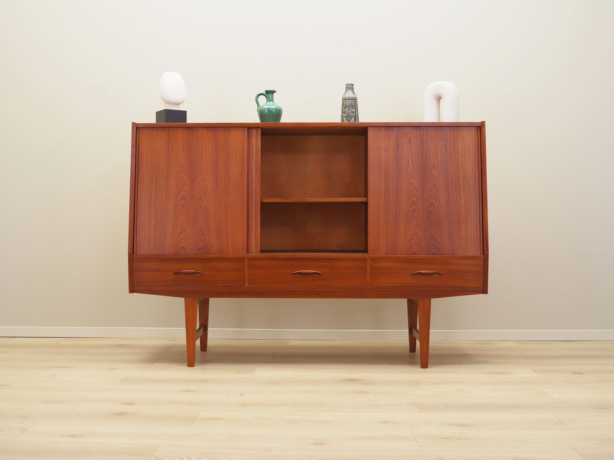 Vintage Sideboard Teakholz Braun 1960er Jahre