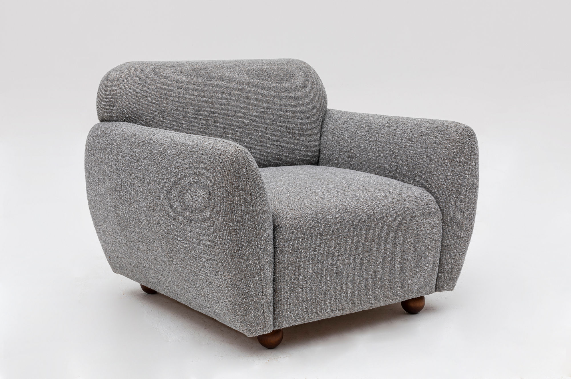 Eddy armchair light grey