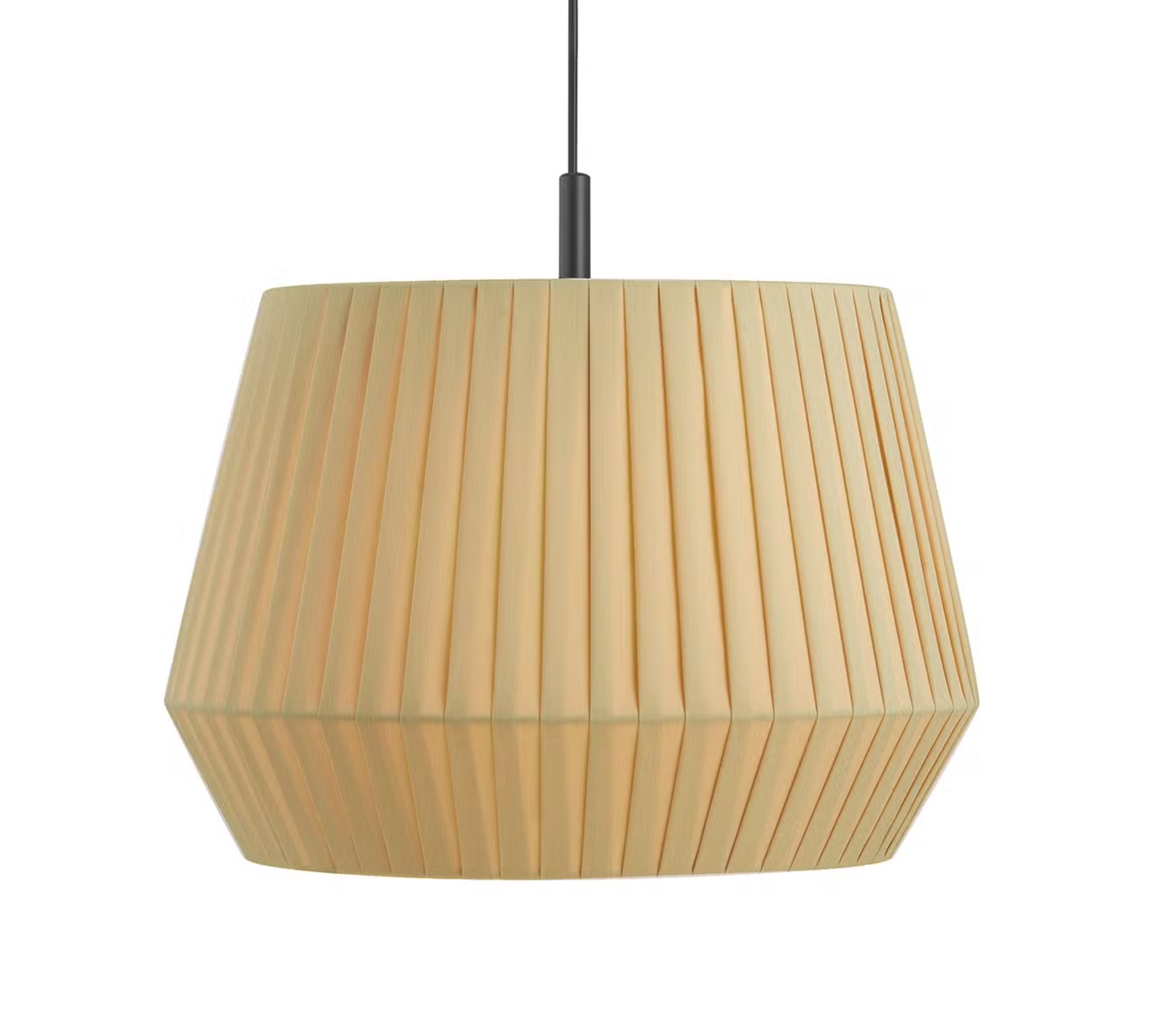 Pendelleuchte Baumwolle Stahl Beige