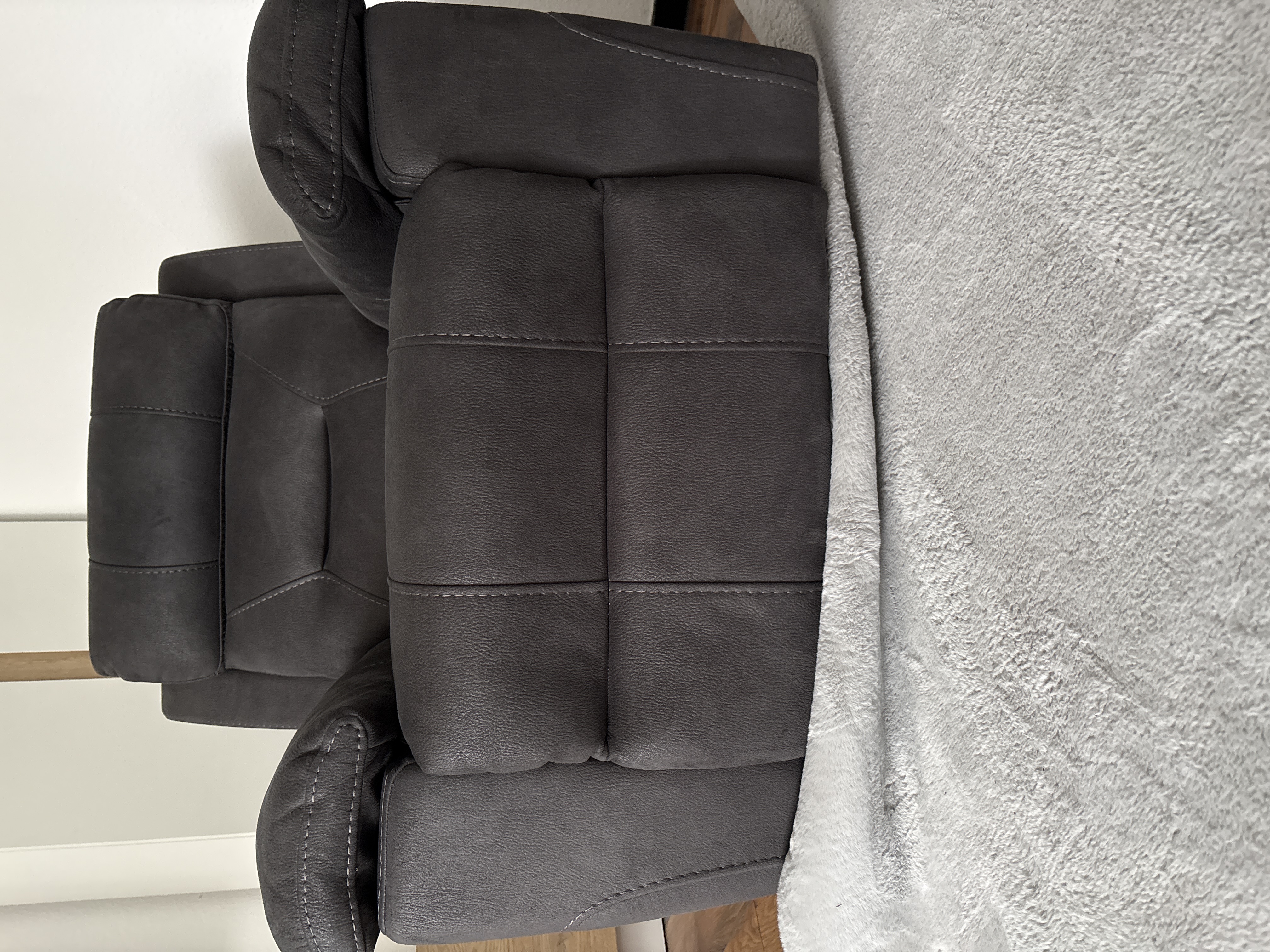 Armchair Reclining Function Grey